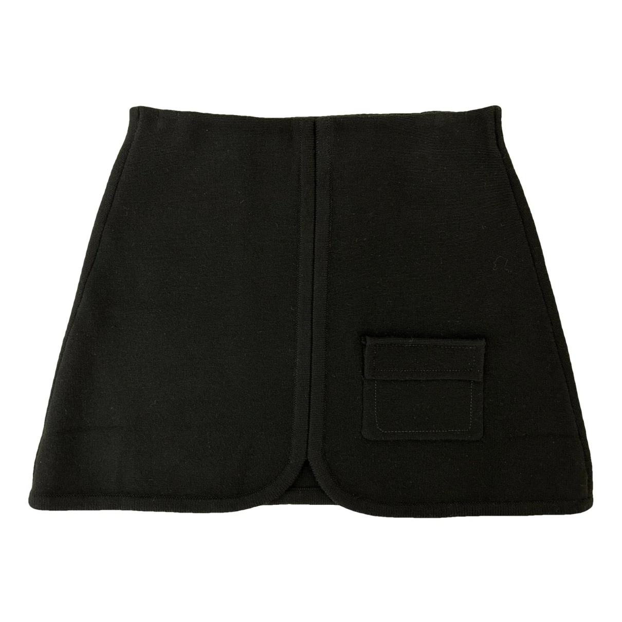Pre-owned Sonia Rykiel Wool Mini Skirt In Black
