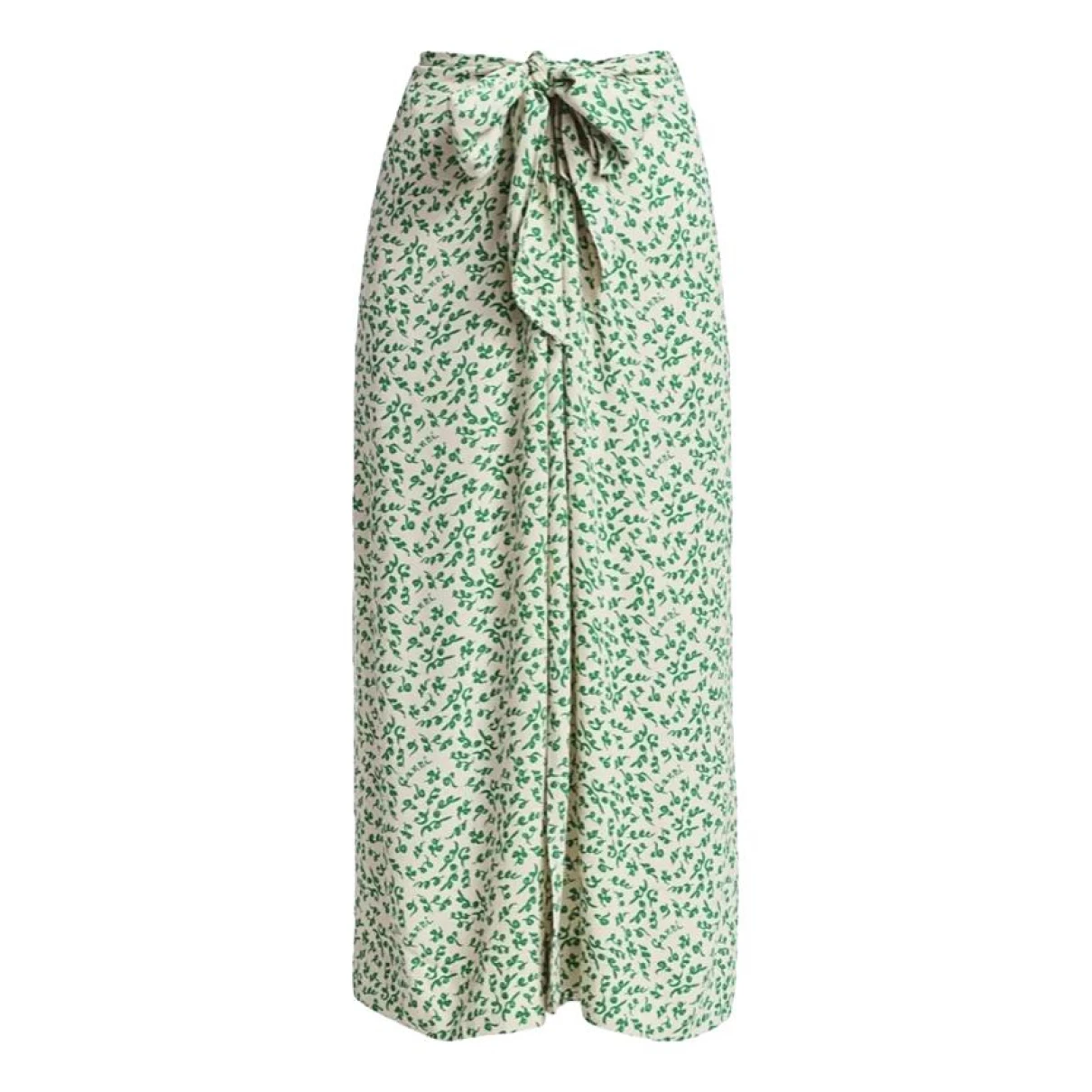 Pre-owned Ganni Spring Summer 2019 Mid-length Skirt In Green