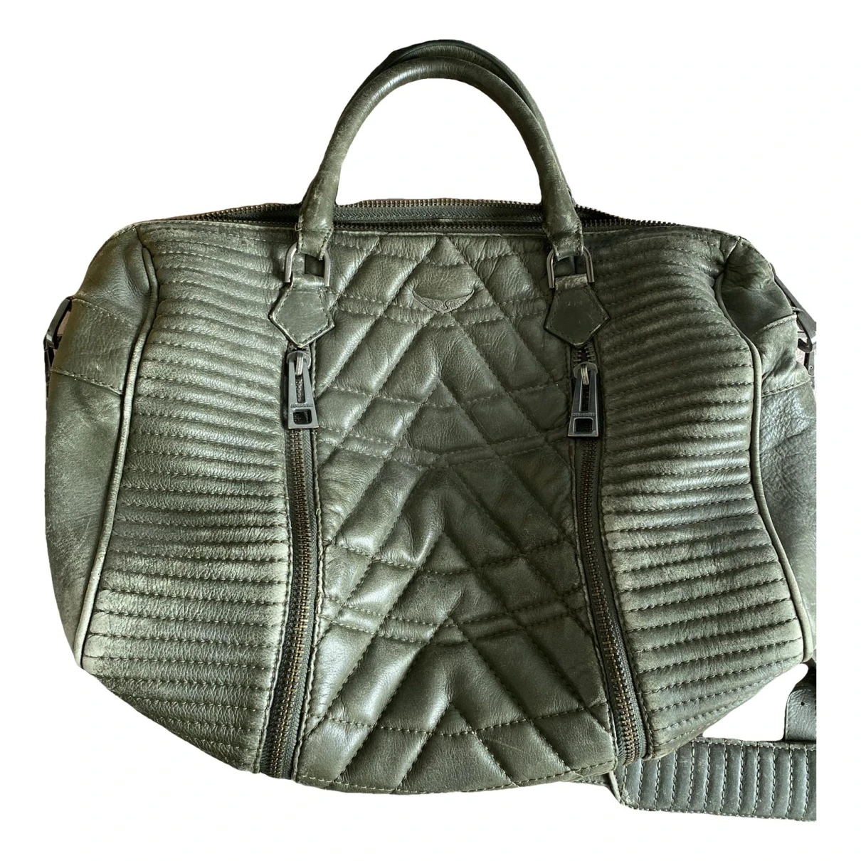 Pre-owned Zadig & Voltaire Sunny Leather Handbag In Green