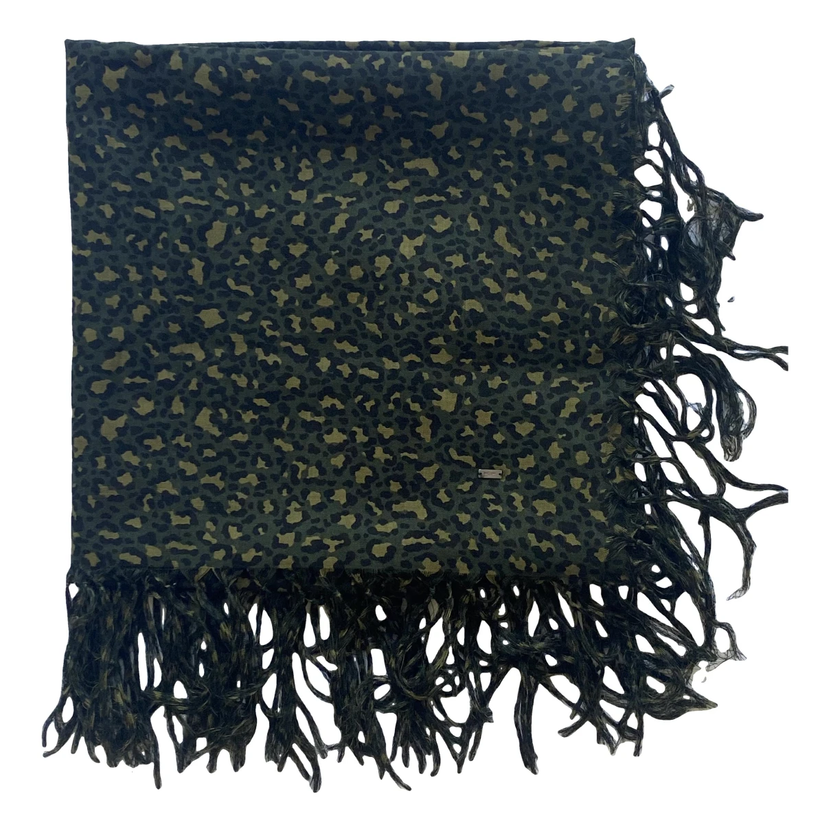 Pre-owned Saint Laurent Wool Scarf In Multicolour