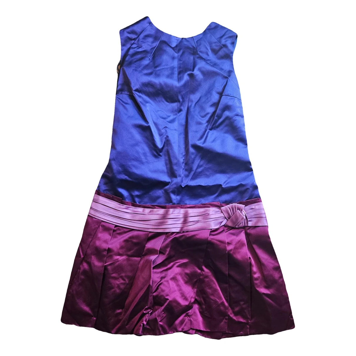 Pre-owned Prada Silk Mini Dress In Multicolour