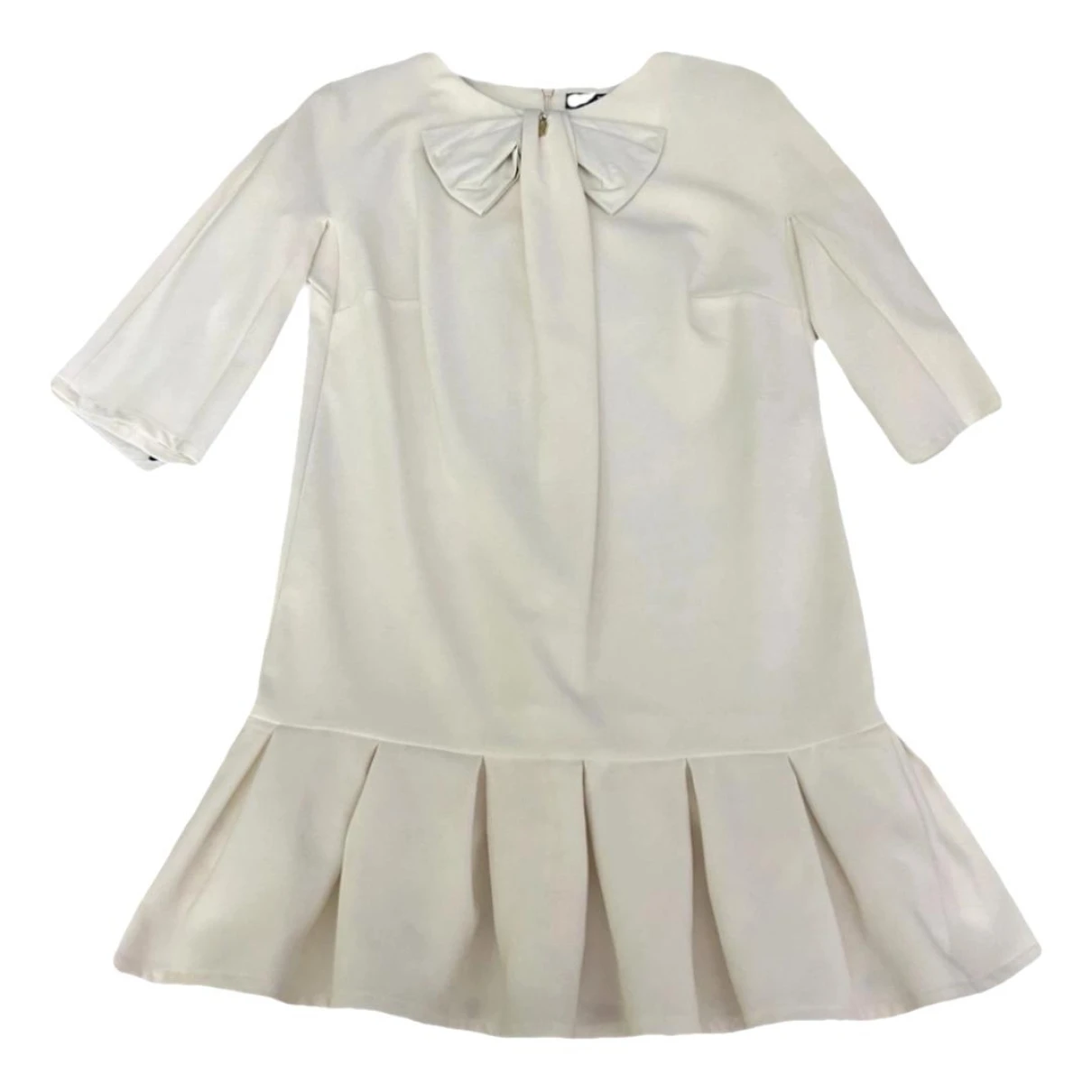 Pre-owned Elisabetta Franchi Mini Dress In White