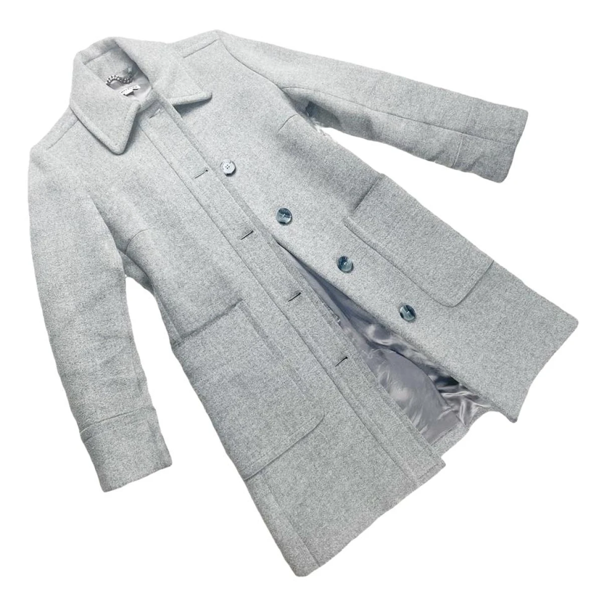 Pre-owned Whistles Wool Jacket In Grey