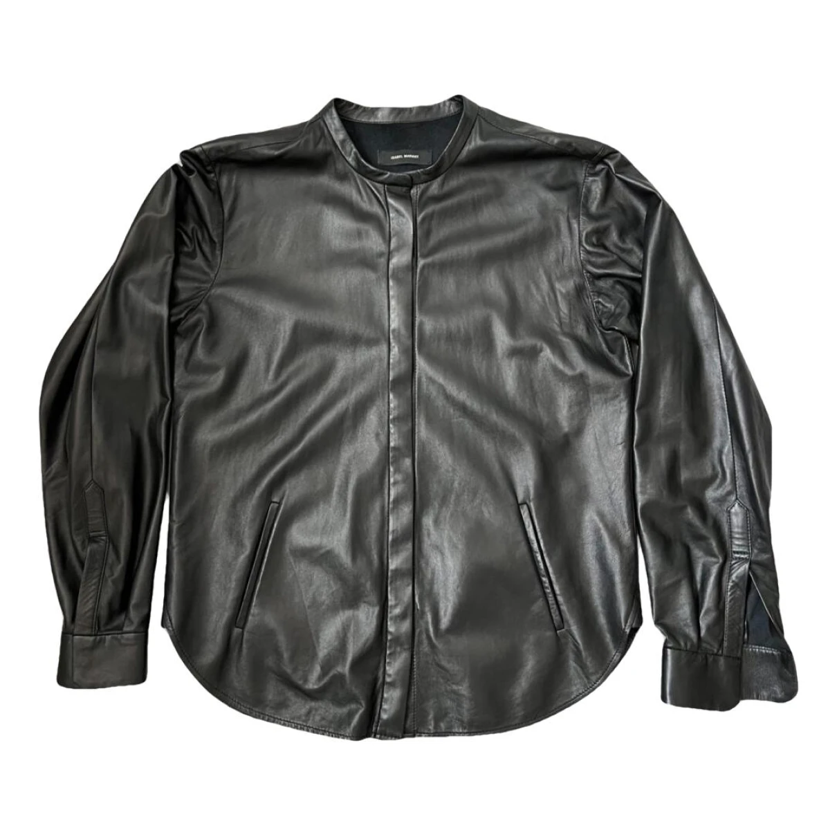 Pre-owned Isabel Marant Leather Shirt In Black
