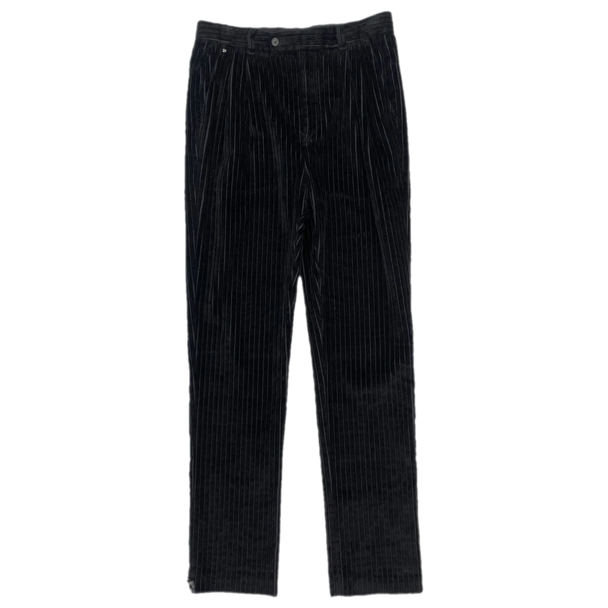 Pre-owned Bless Trousers In Black