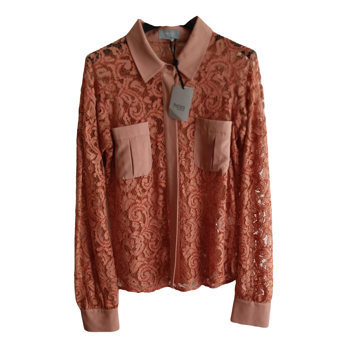 Pre-owned Hoss Intropia Lace Shirt In Orange