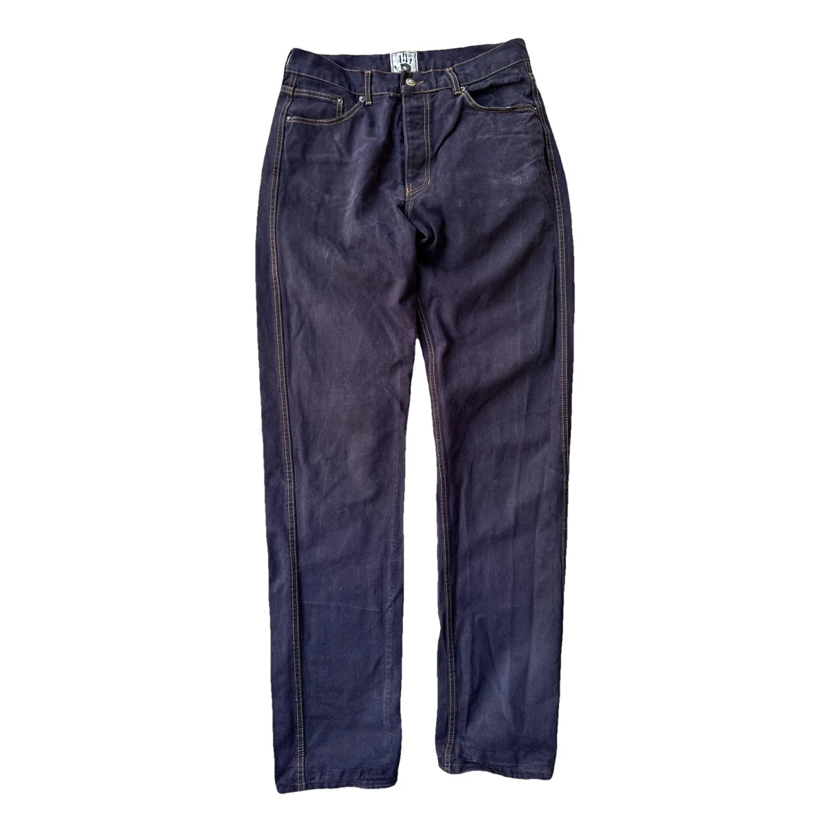 Pre-owned Jean Paul Gaultier Straight Jeans In Navy