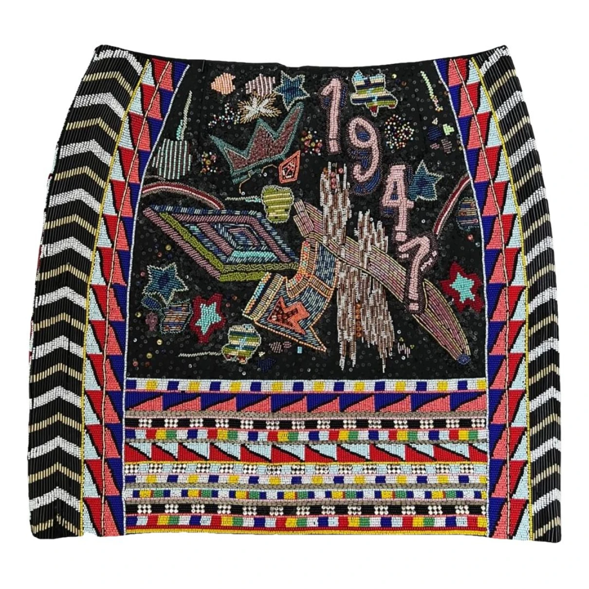 Pre-owned Emilio Pucci Mini Skirt In Multicolour