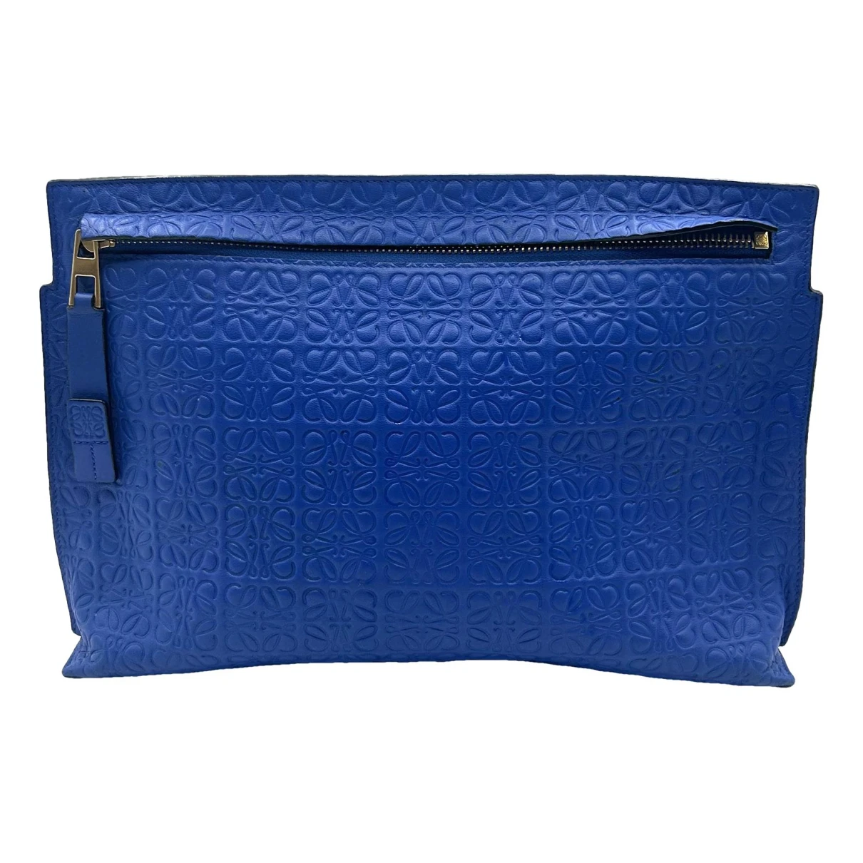 Pre-owned Loewe Leather Purse In Blue