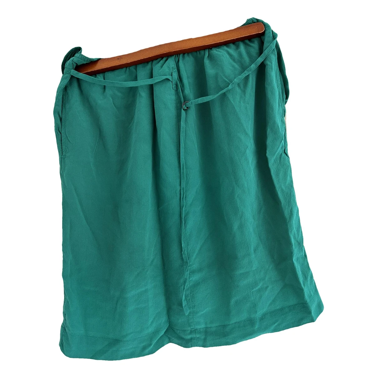 Pre-owned Humanoid Silk Mini Skirt In Green