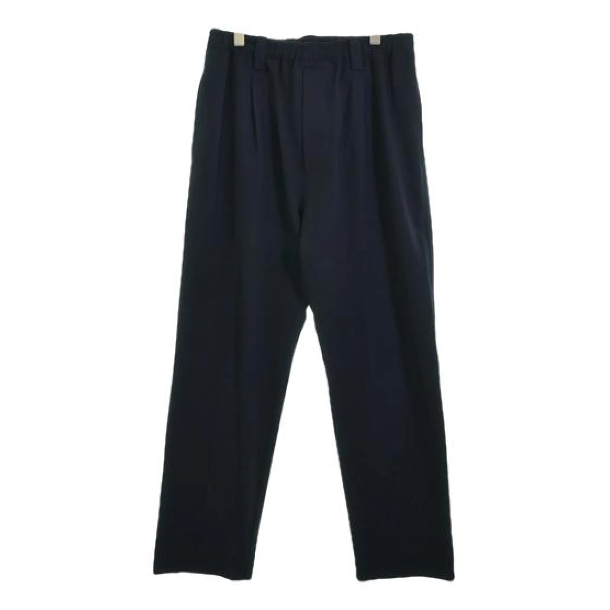 Pre-owned Margaret Howell Wool Trousers In Navy