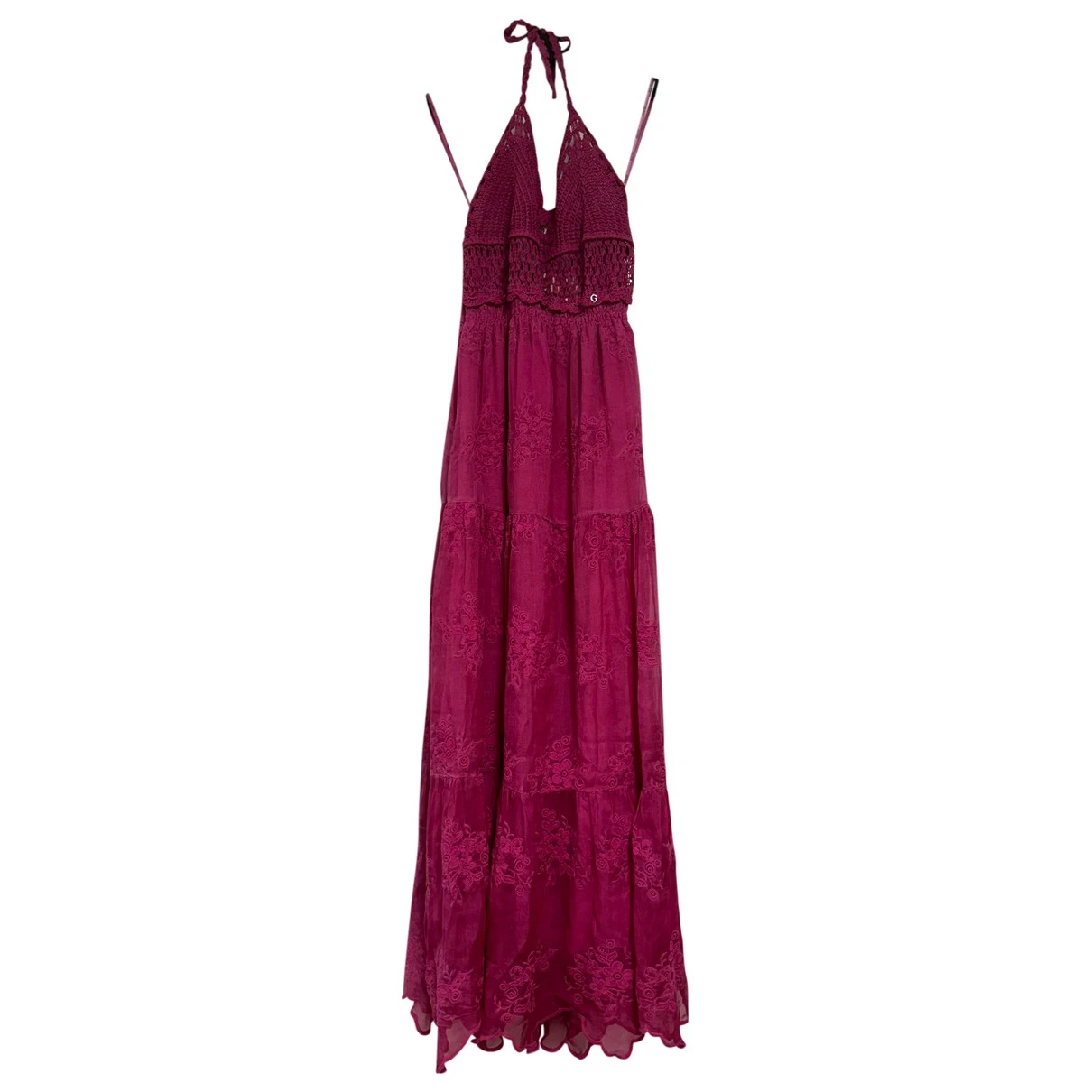 Pre-owned Guess Maxi Dress In Purple