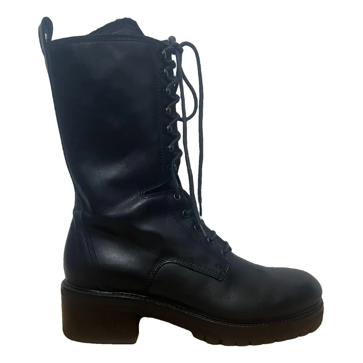 Pre-owned Liviana Conti Leather Boots In Black