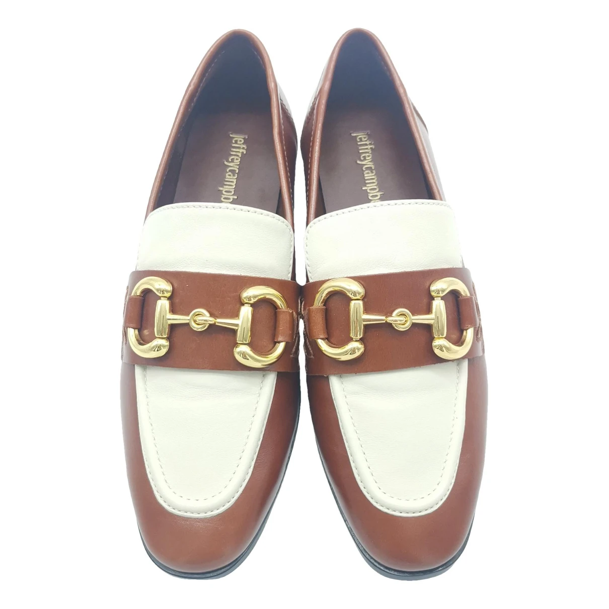 Pre-owned Jeffrey Campbell Leather Flats In Brown