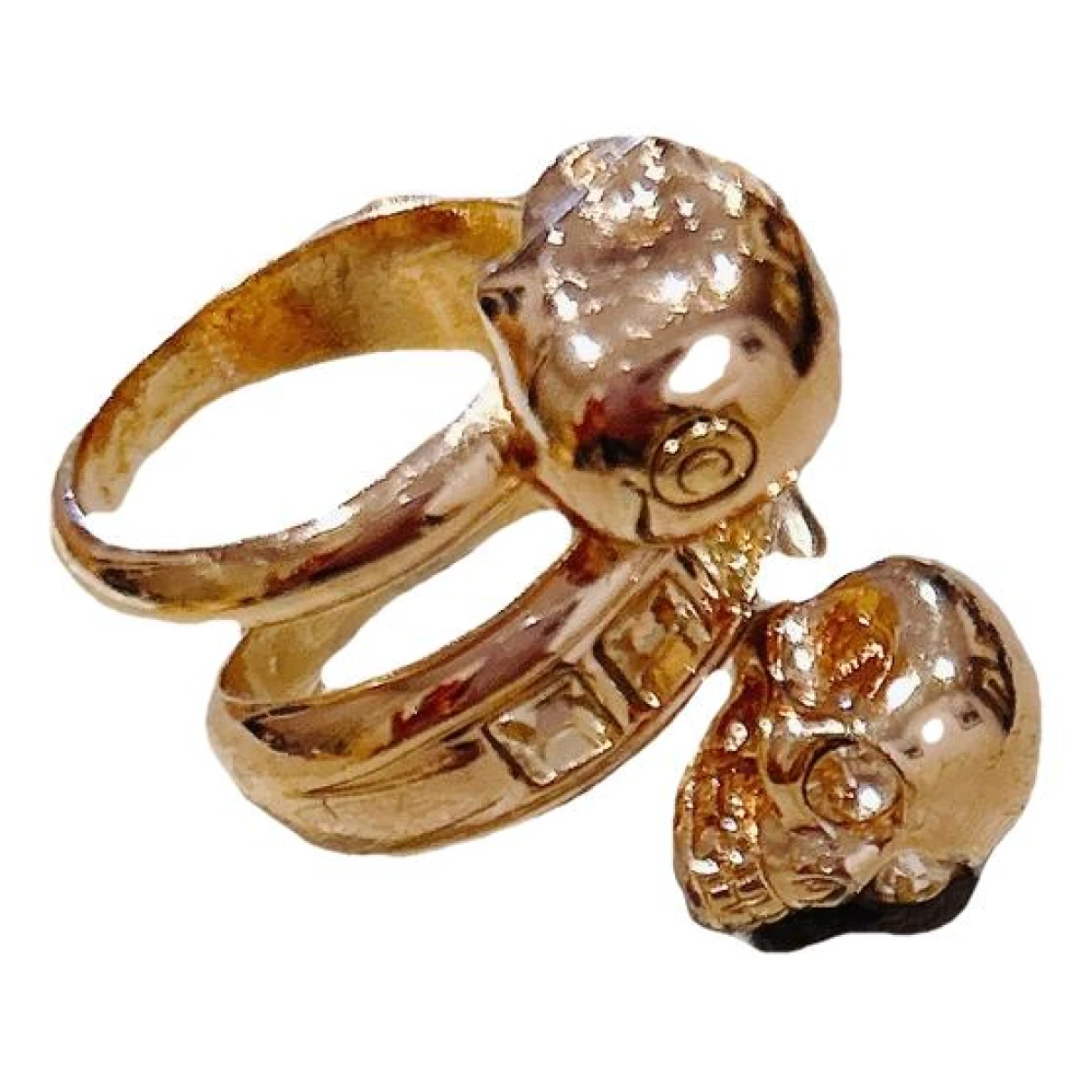 Pre-owned Alexander Mcqueen Ring In Pink