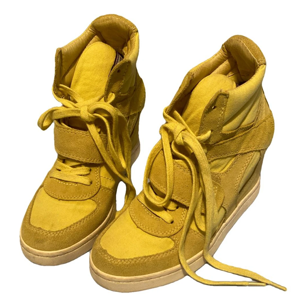 Pre-owned Ash Trainers In Yellow