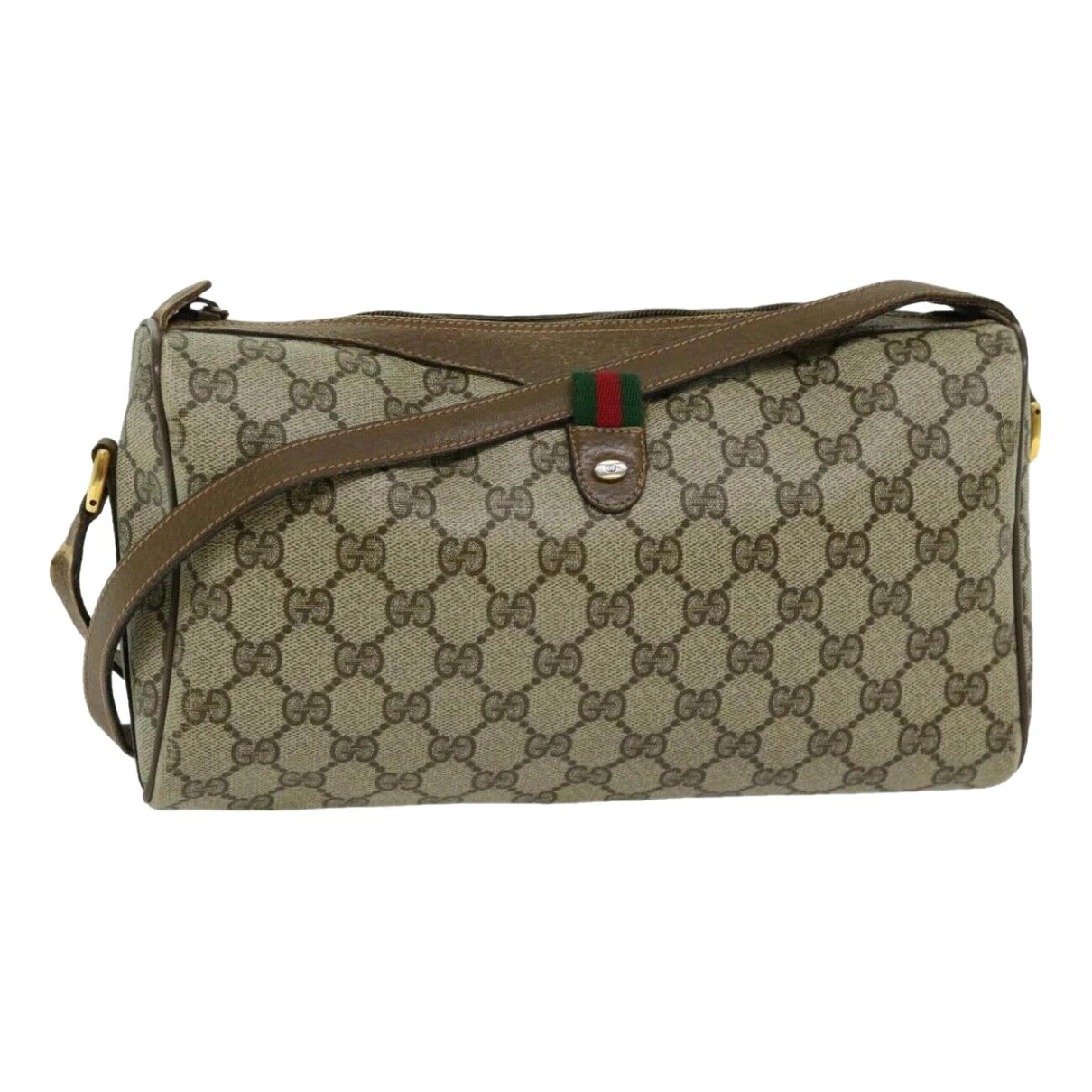 Pre-owned Gucci Cloth Crossbody Bag In Beige