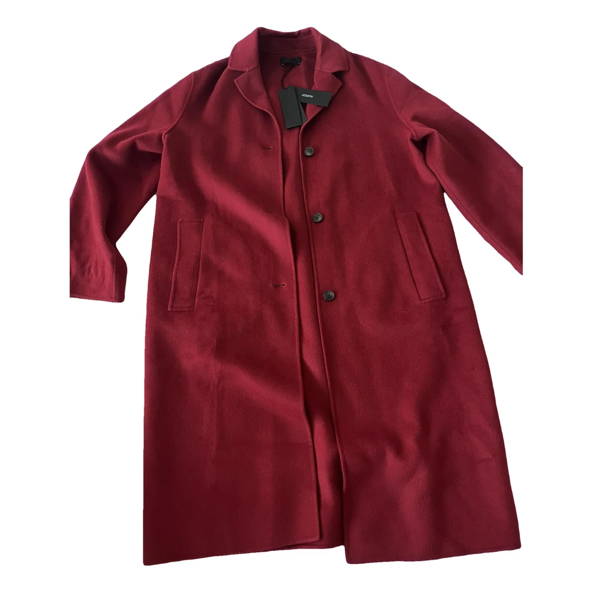 Pre-owned Joseph Cashmere Jacket In Burgundy