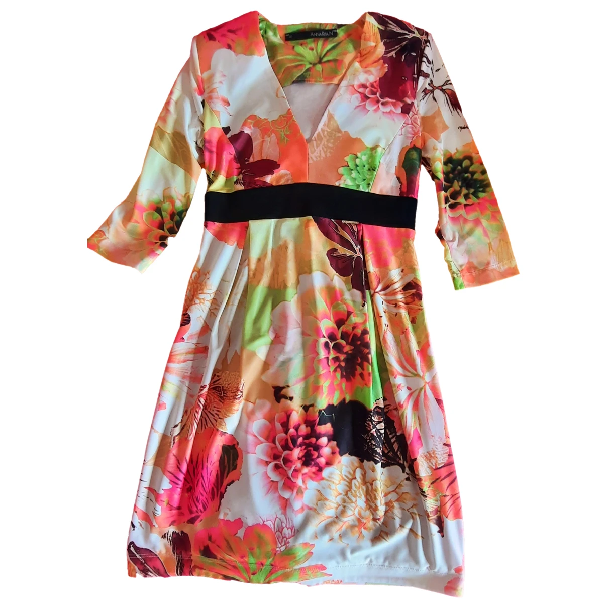 Pre-owned Annarita N Mid-length Dress In Multicolour
