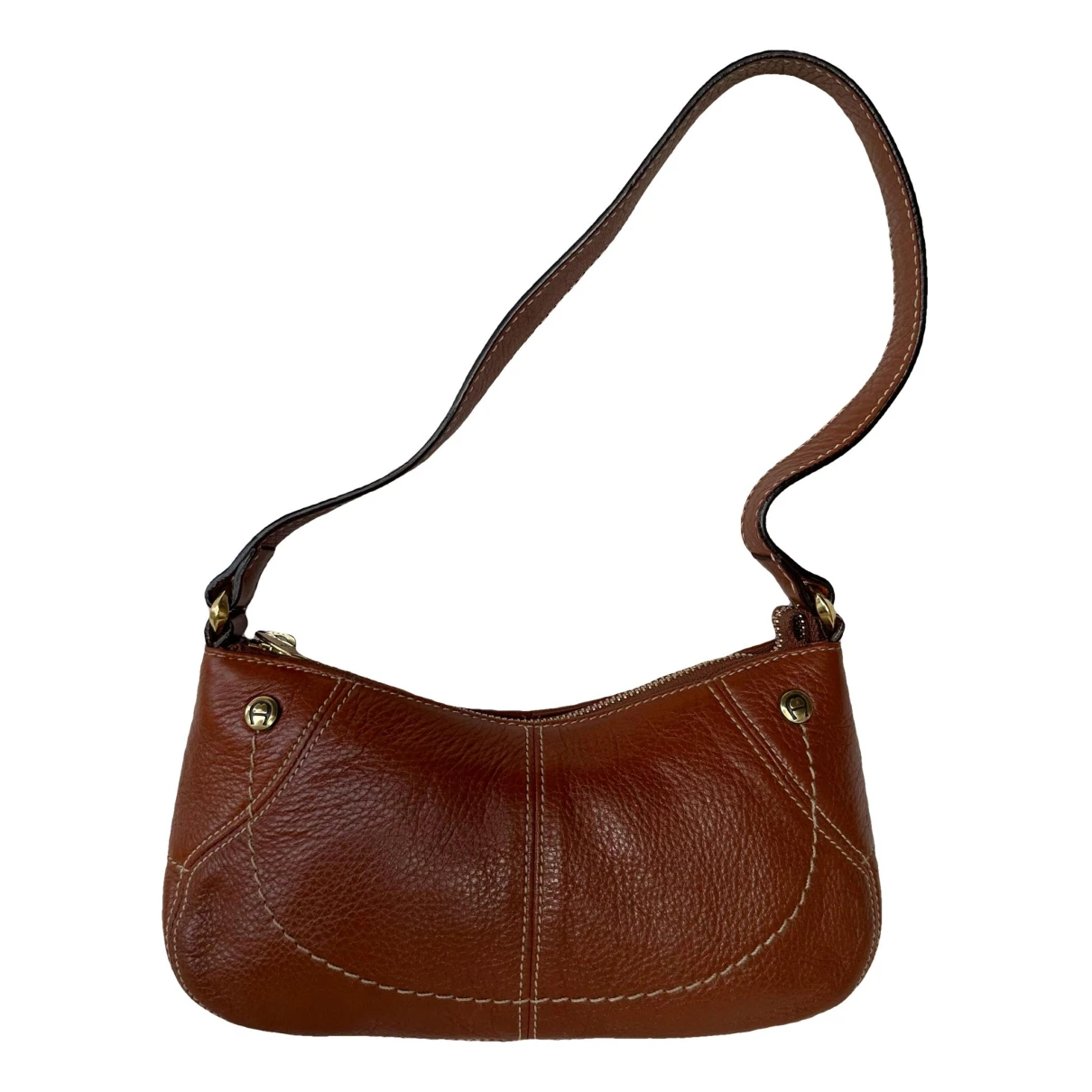 Pre-owned Aigner Leather Handbag In Brown
