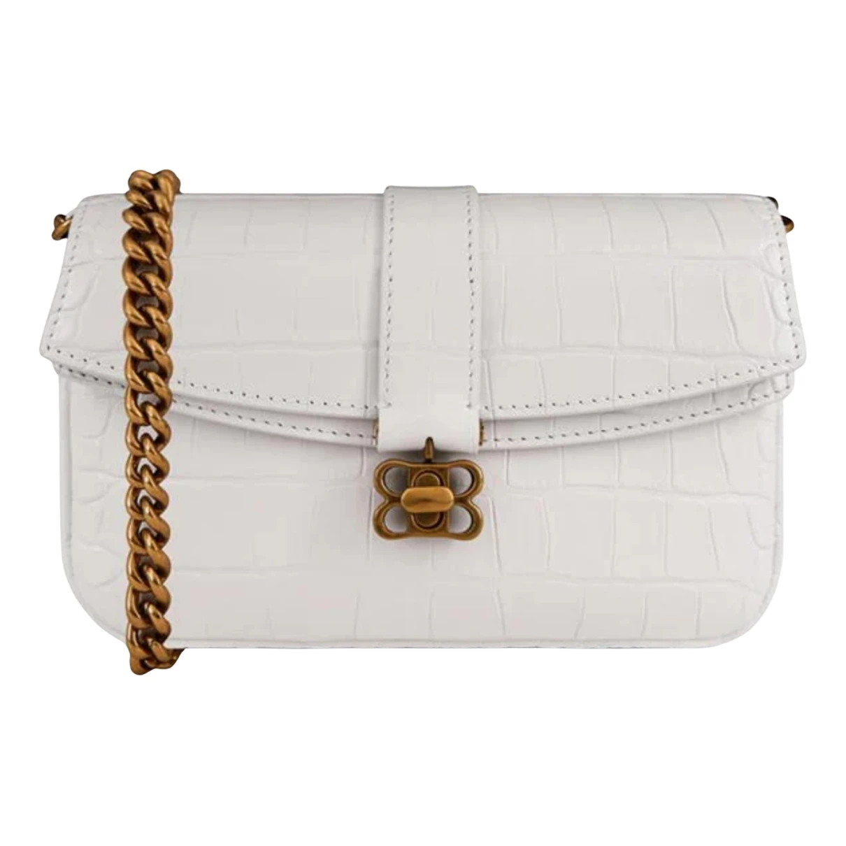 Pre-owned Balenciaga Leather Crossbody Bag In White