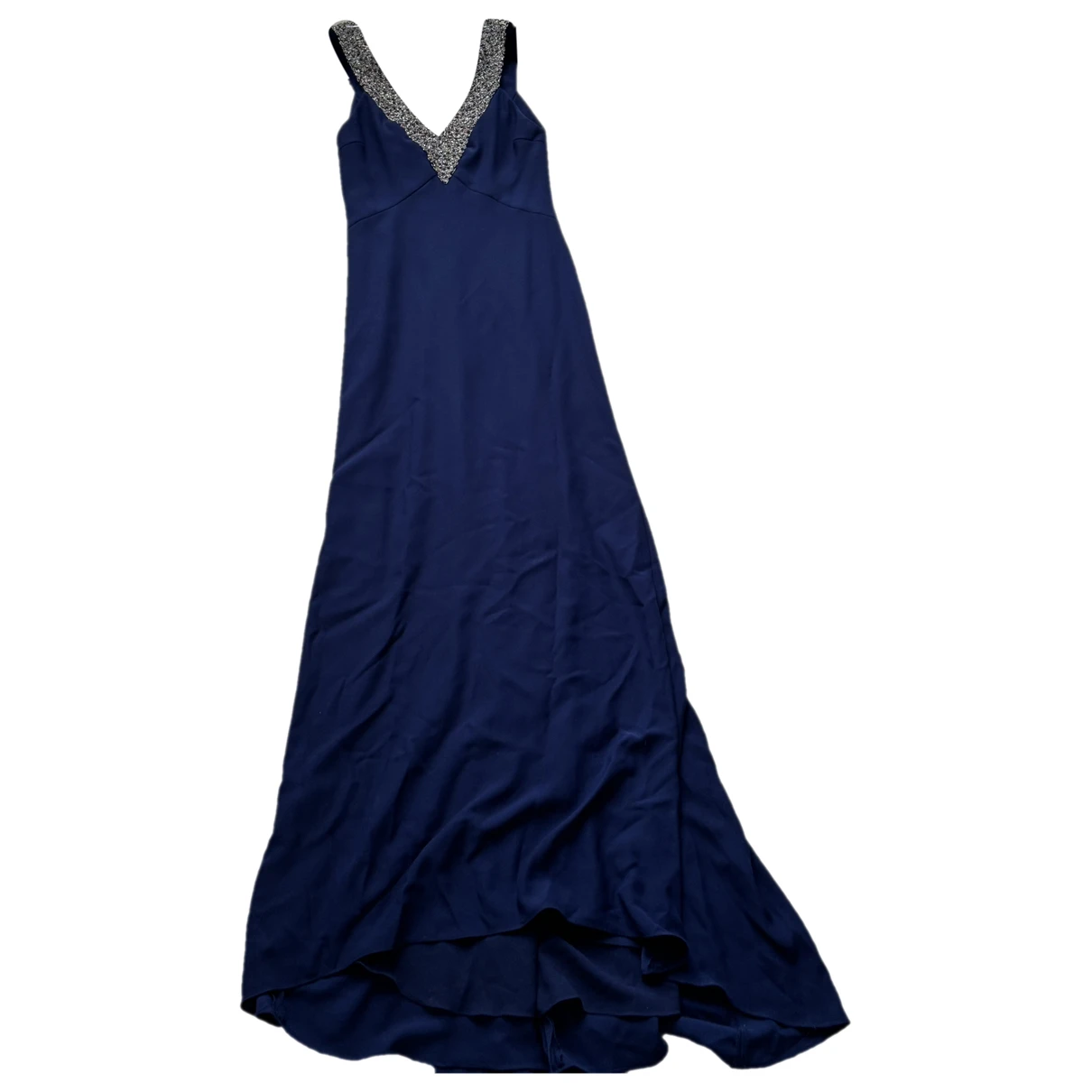 Pre-owned Pronovias Maxi Dress In Blue