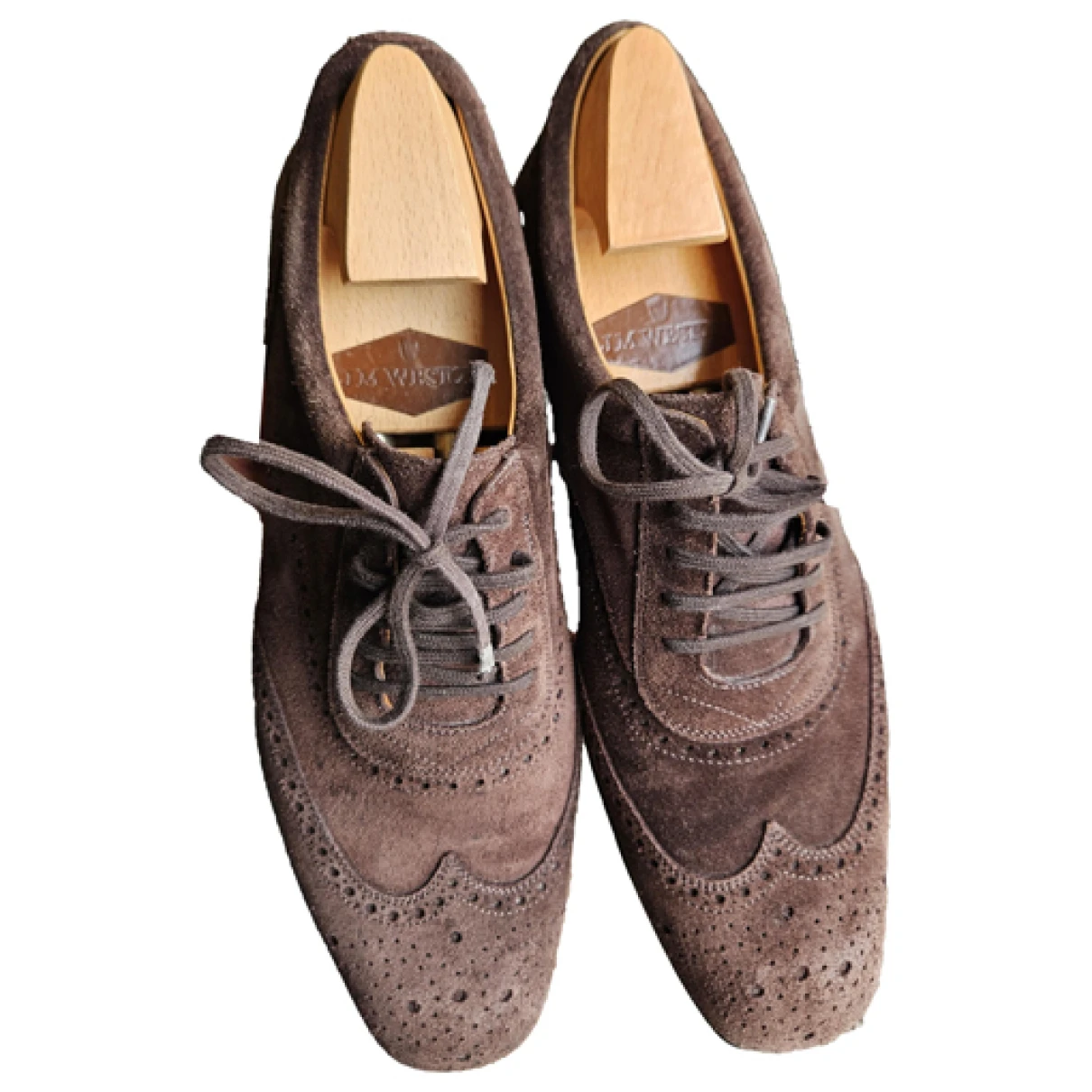 Pre-owned Jm Weston Low Trainers In Brown