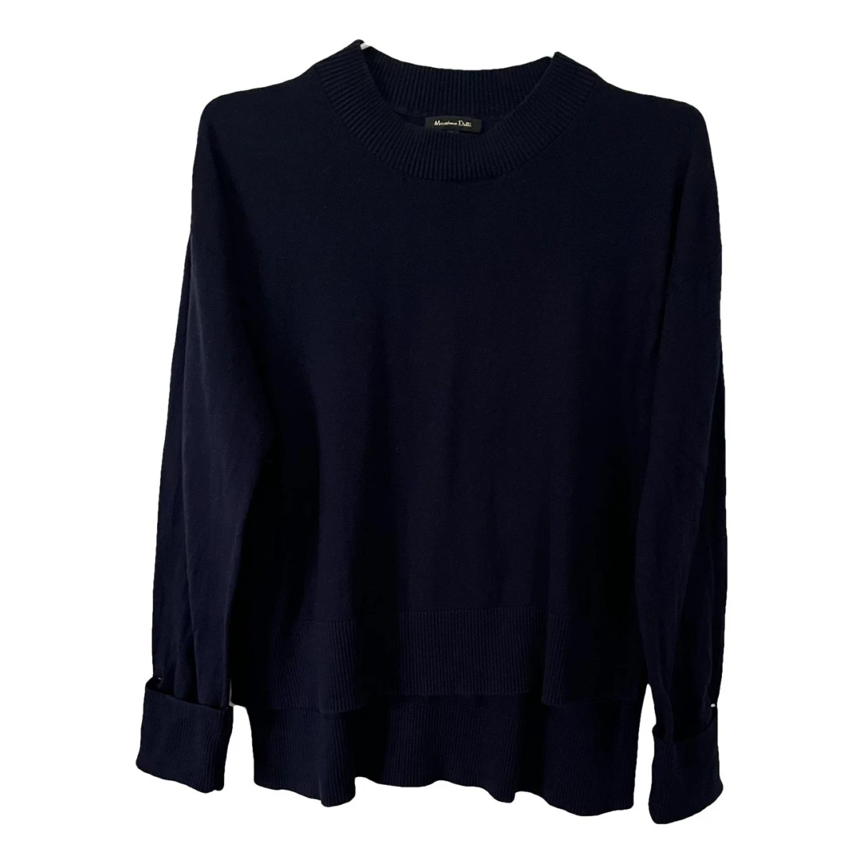 Pre-owned Massimo Dutti Silk Blouse In Blue