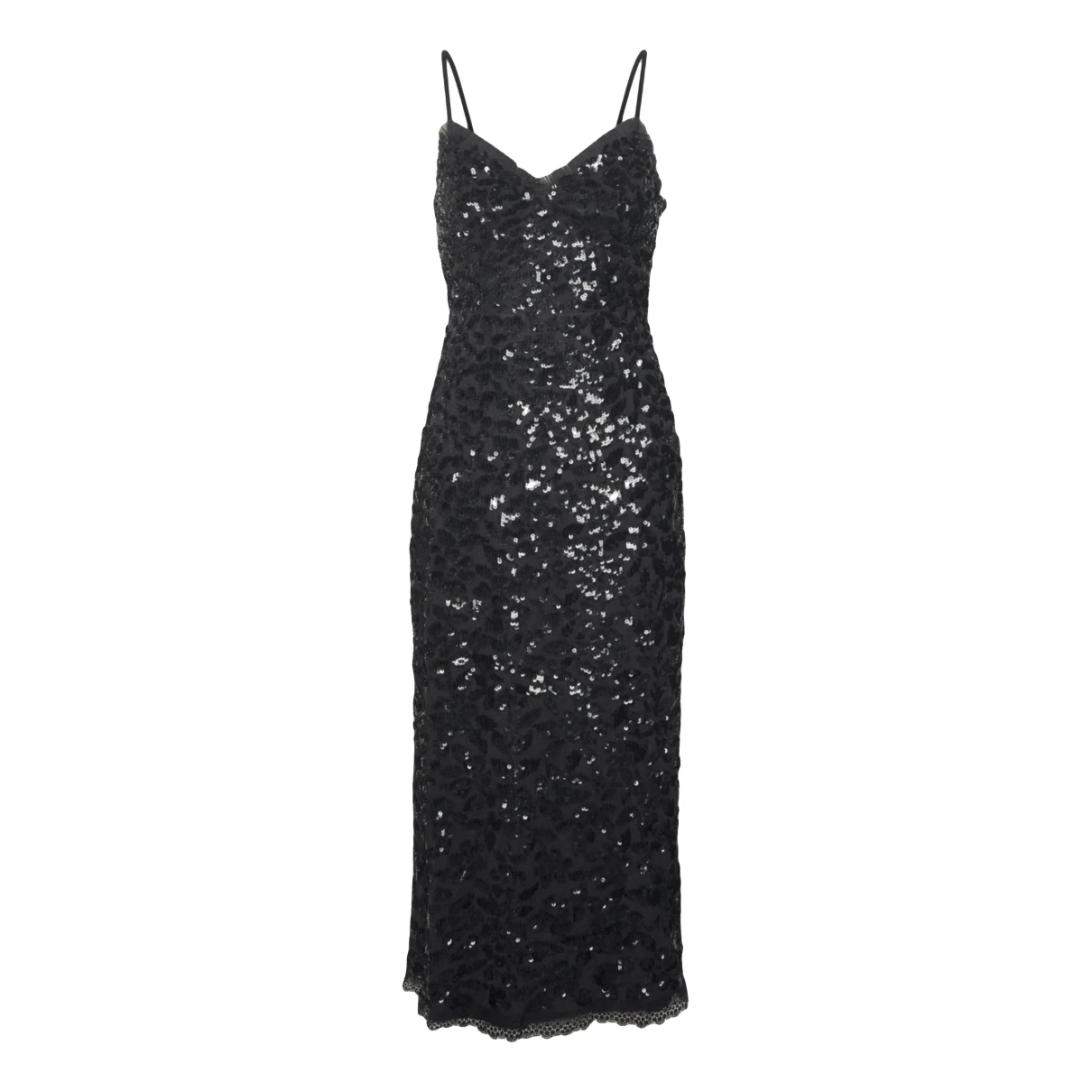 Pre-owned Needle & Thread Mid-length Dress In Black