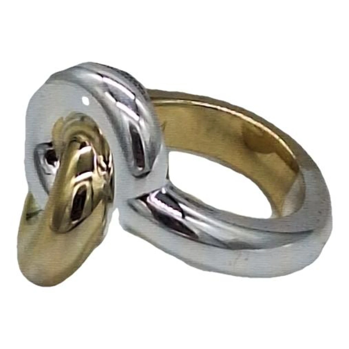 Pre-owned Uncommon Matters Silver Ring In Gold