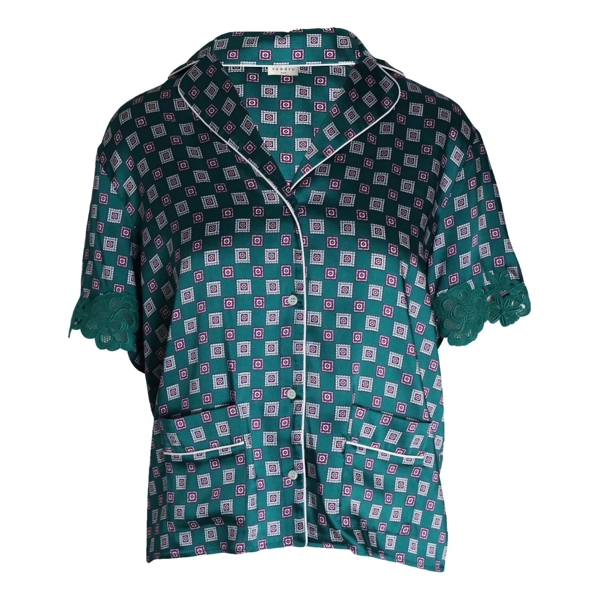 Pre-owned Sandro Shirt In Green
