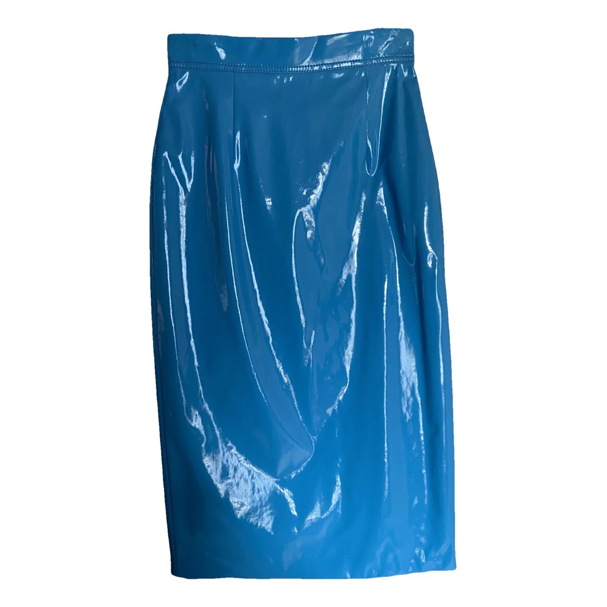 Pre-owned Miu Miu Mid-length Skirt In Turquoise