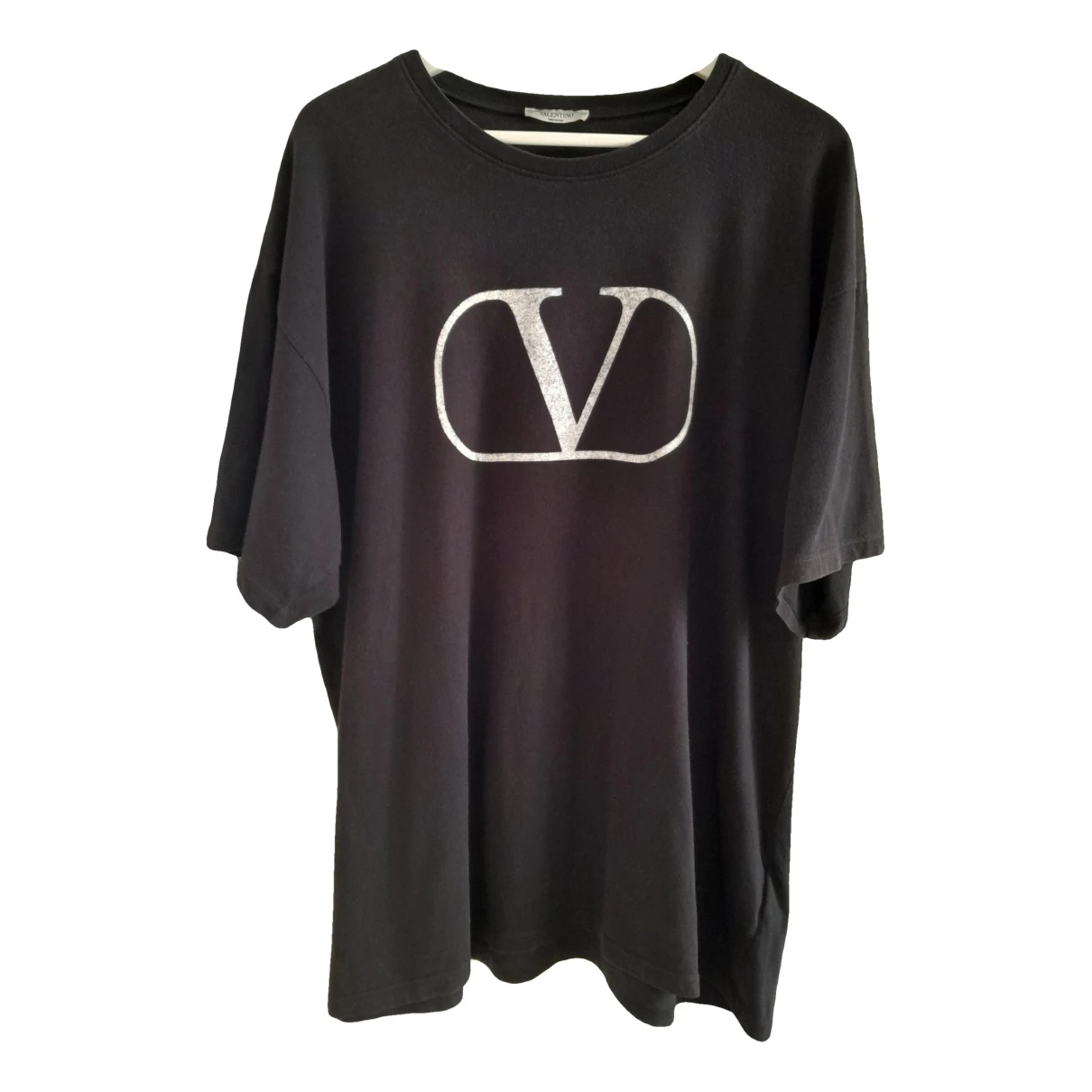 Pre-owned Valentino Vlogo T-shirt In Black