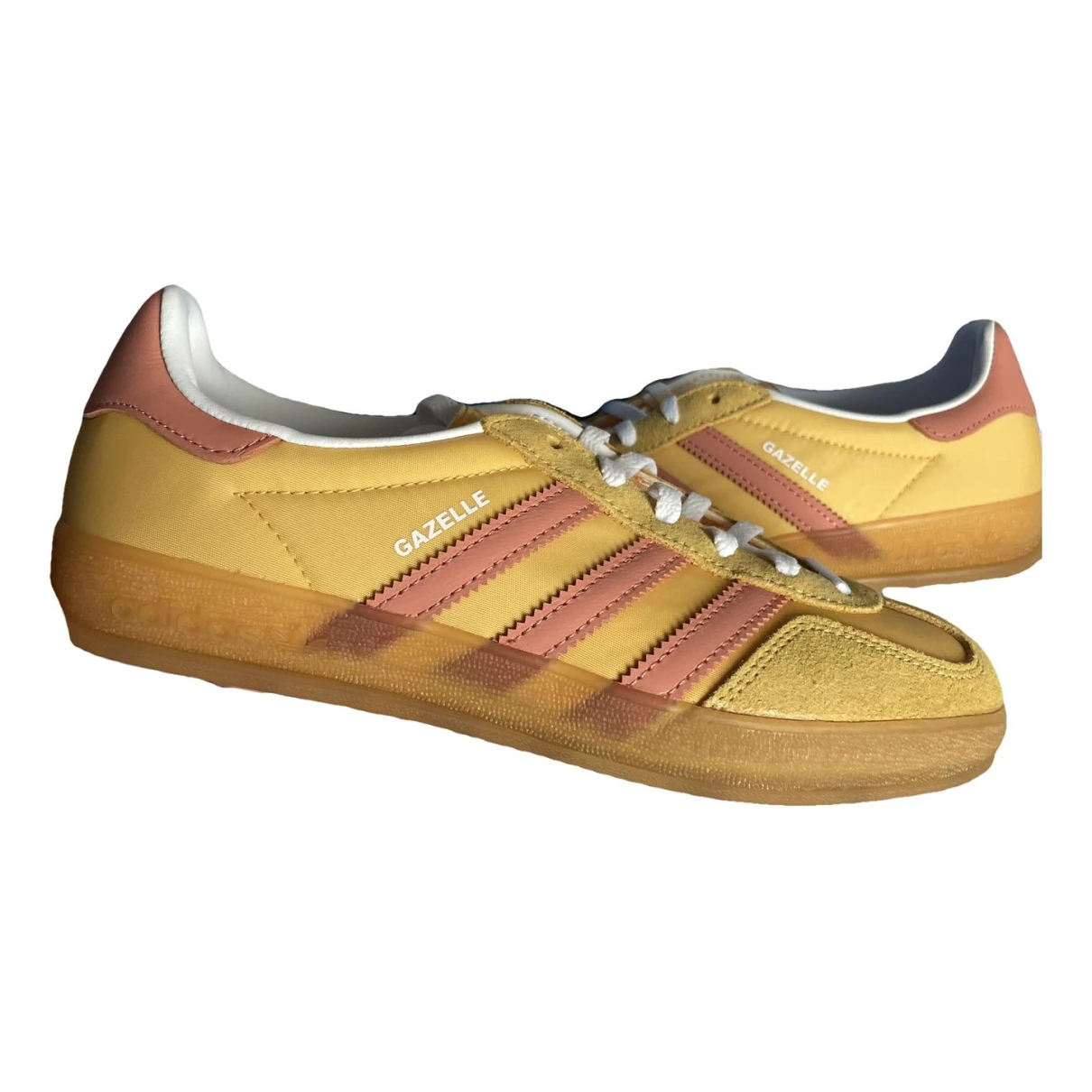 Pre-owned Adidas Originals Leather Trainers In Yellow