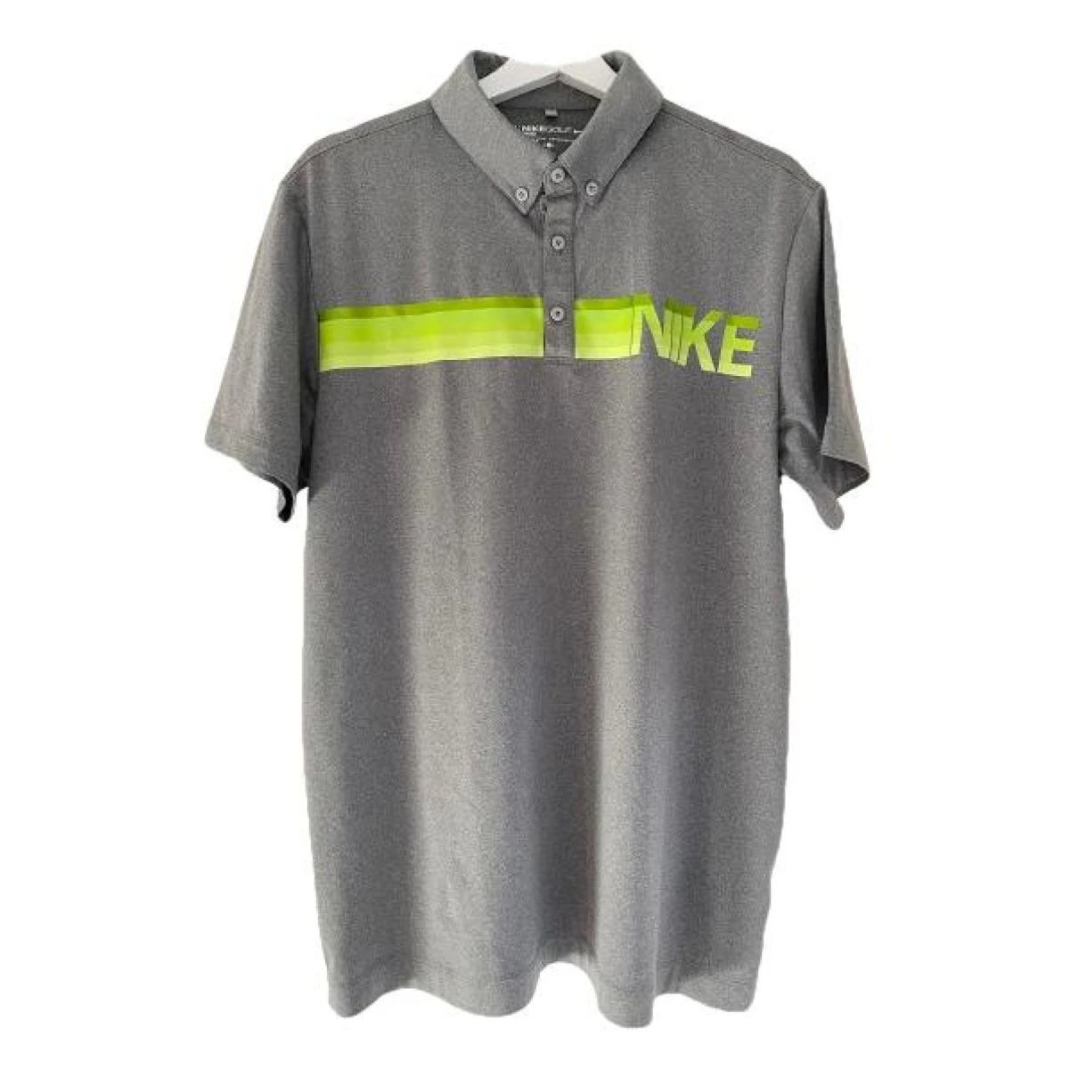 Pre-owned Nike Polo Shirt In Grey