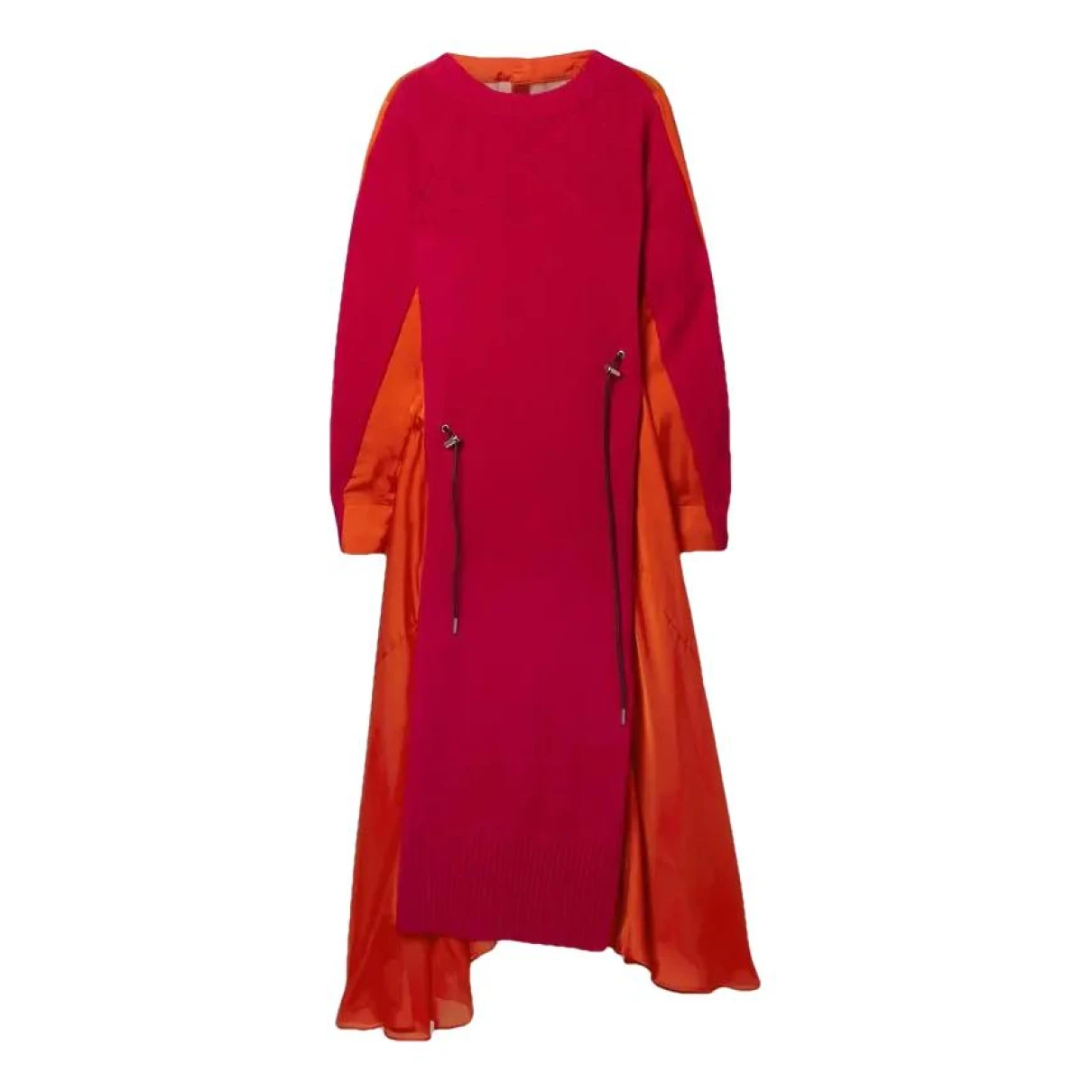 Pre-owned Sacai Wool Maxi Dress In Other