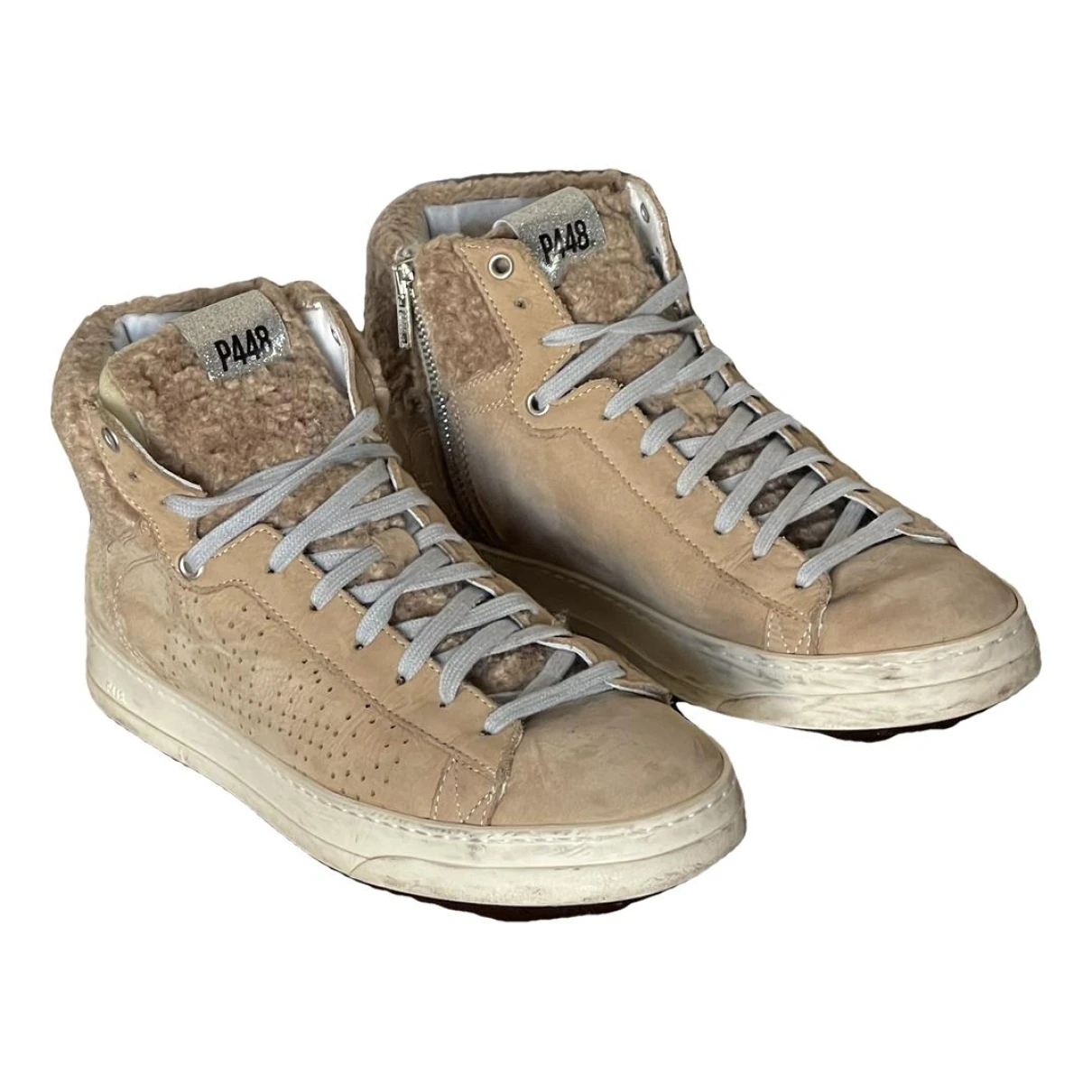 Pre-owned P448 Trainers In Beige
