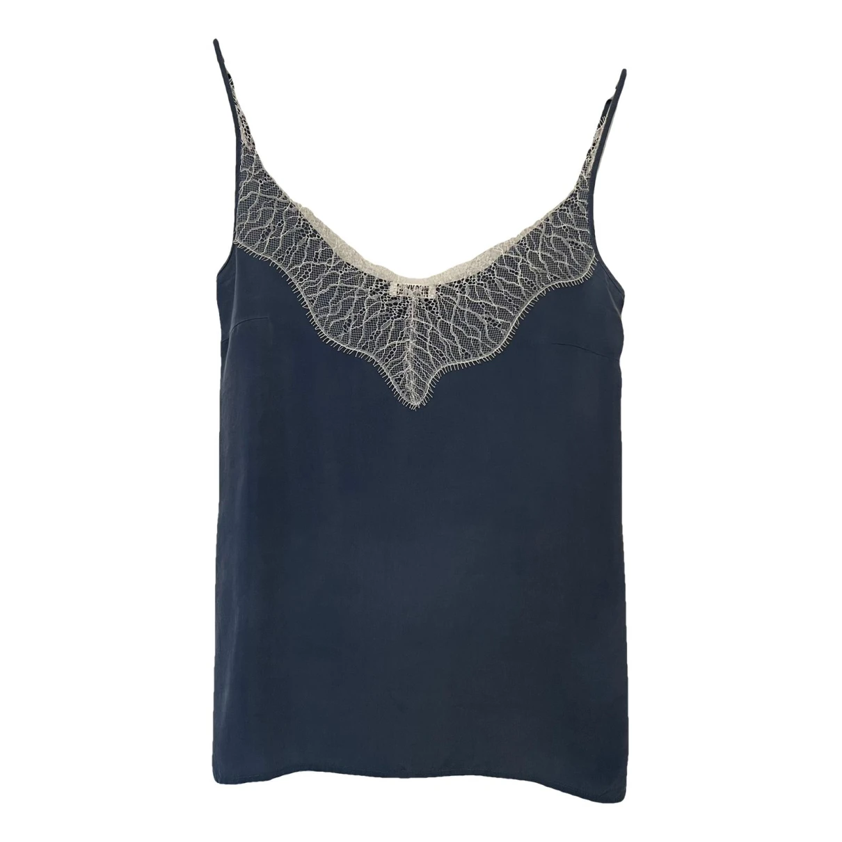 Pre-owned Drykorn Silk Camisole In Blue