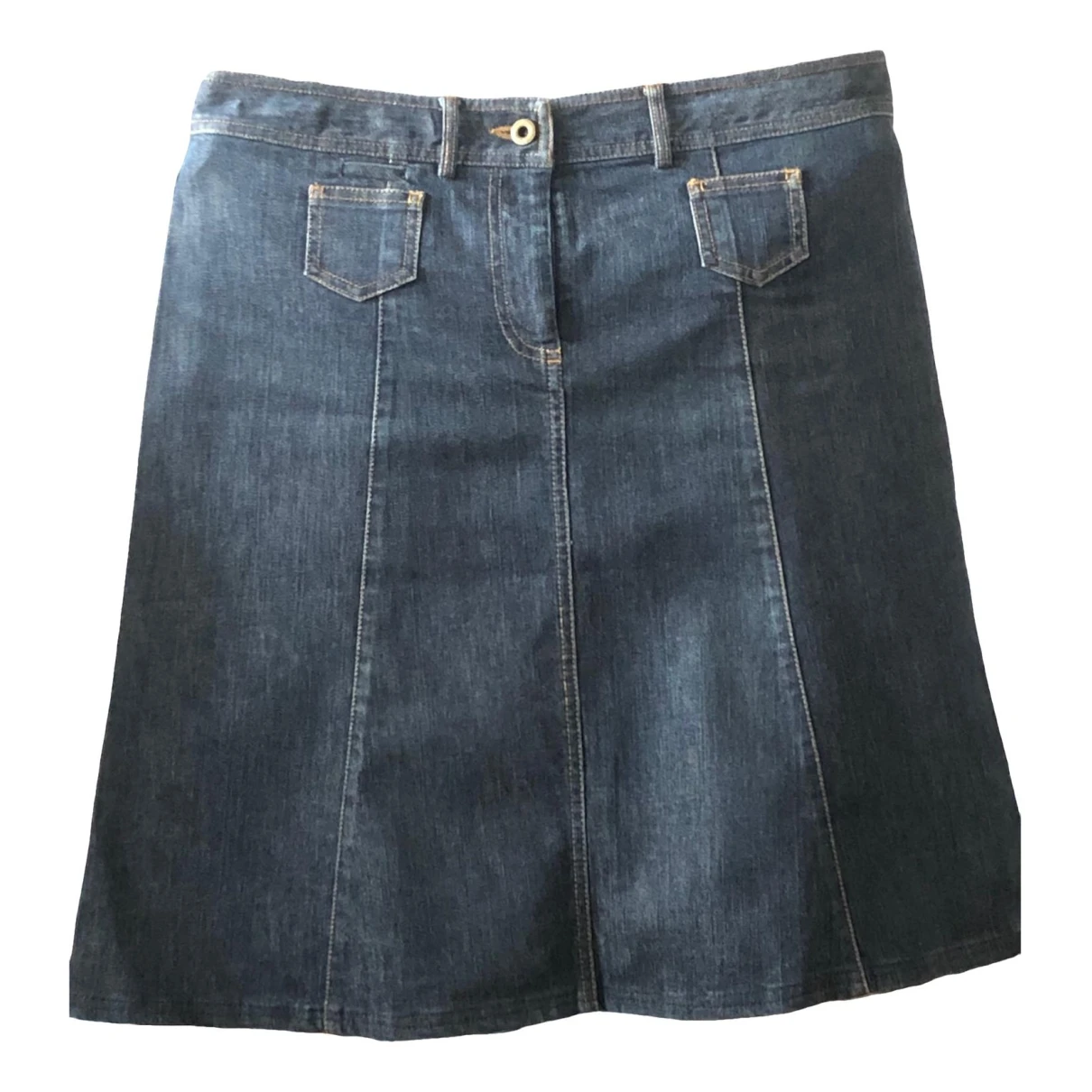 Pre-owned Gerard Darel Mid-length Skirt In Blue