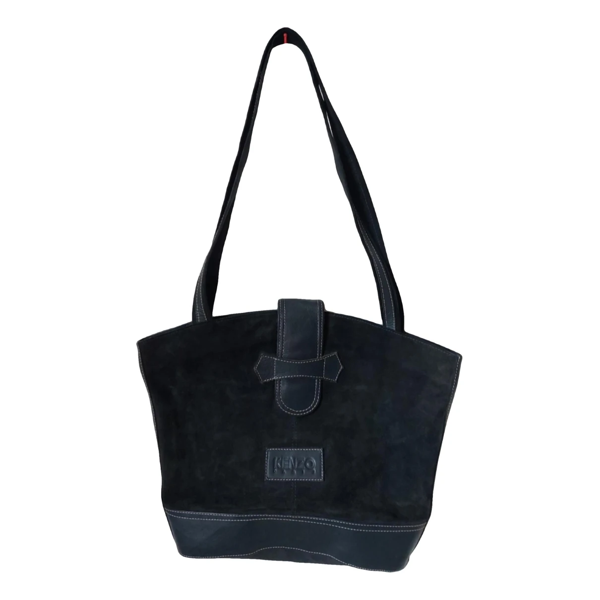 Pre-owned Kenzo Leather Handbag In Navy