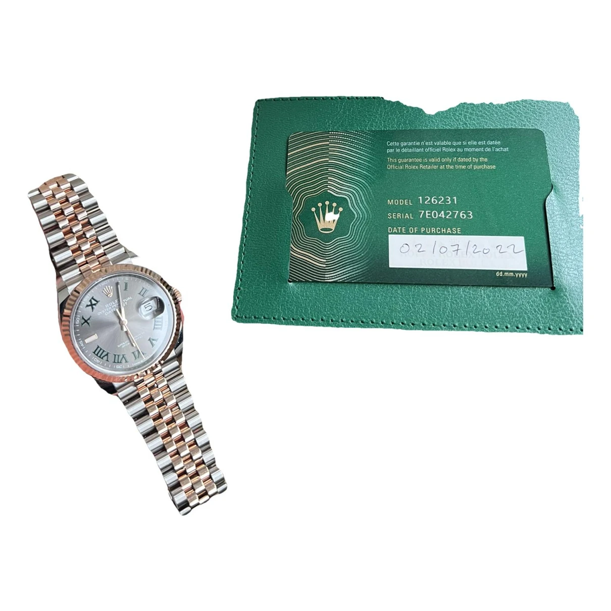 Pre-owned Rolex Datejust 36mm Pink Gold Watch In Other
