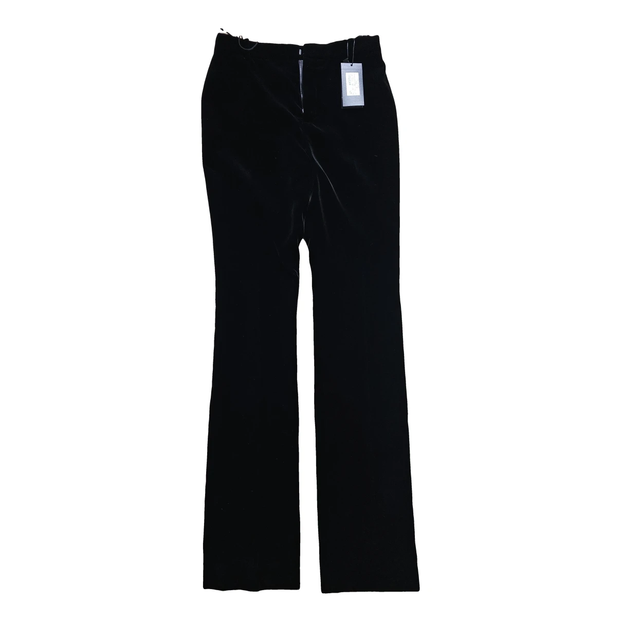 Pre-owned Saint Laurent Velvet Trousers In Black