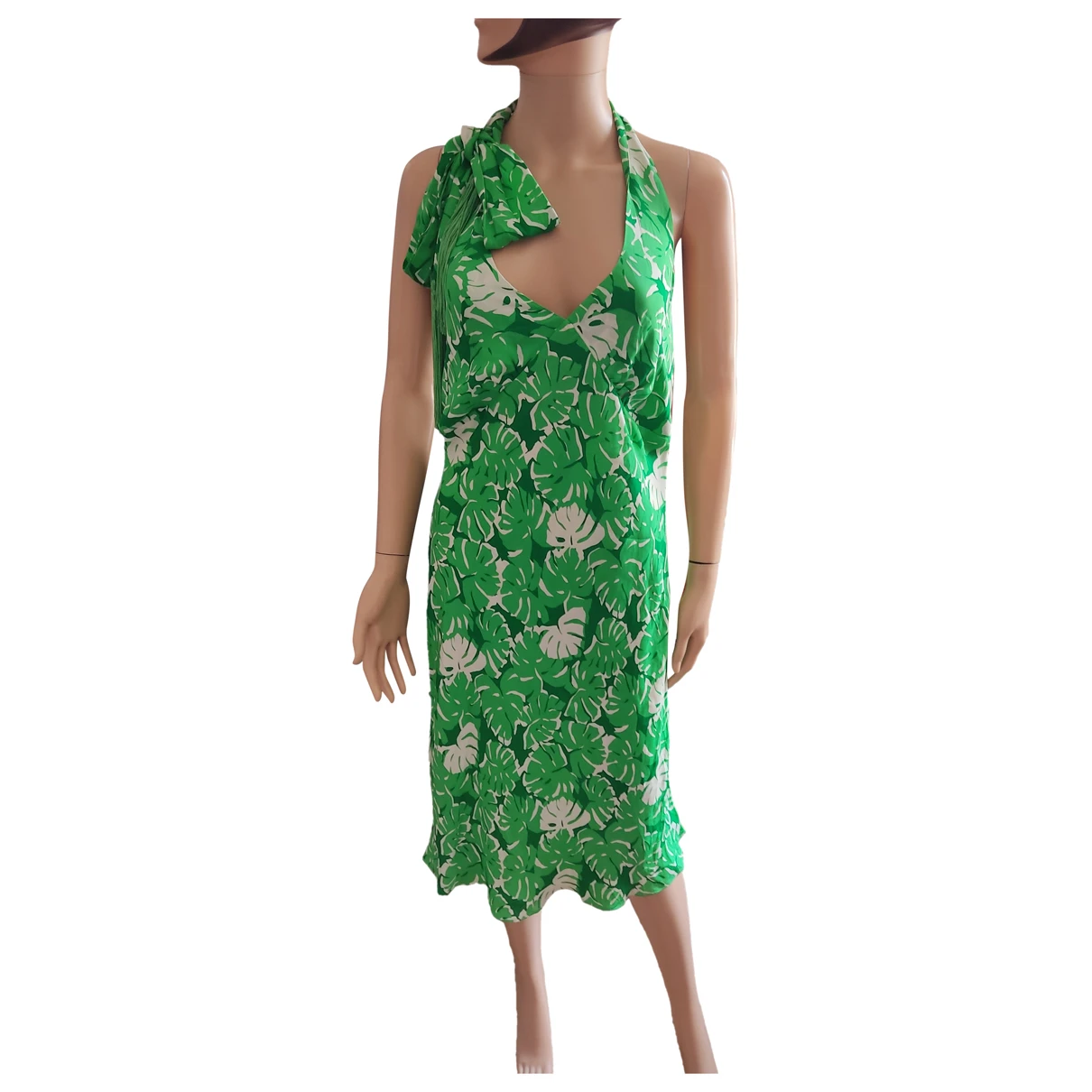 Pre-owned Michael Kors Mid-length Dress In Green