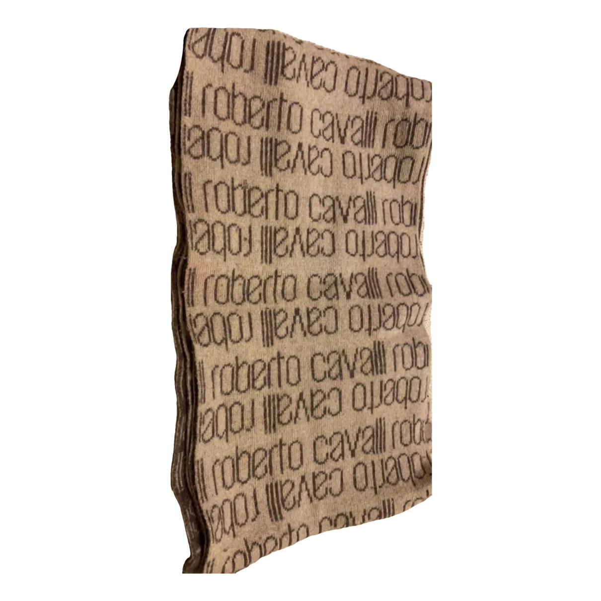 Pre-owned Roberto Cavalli Scarf In Brown