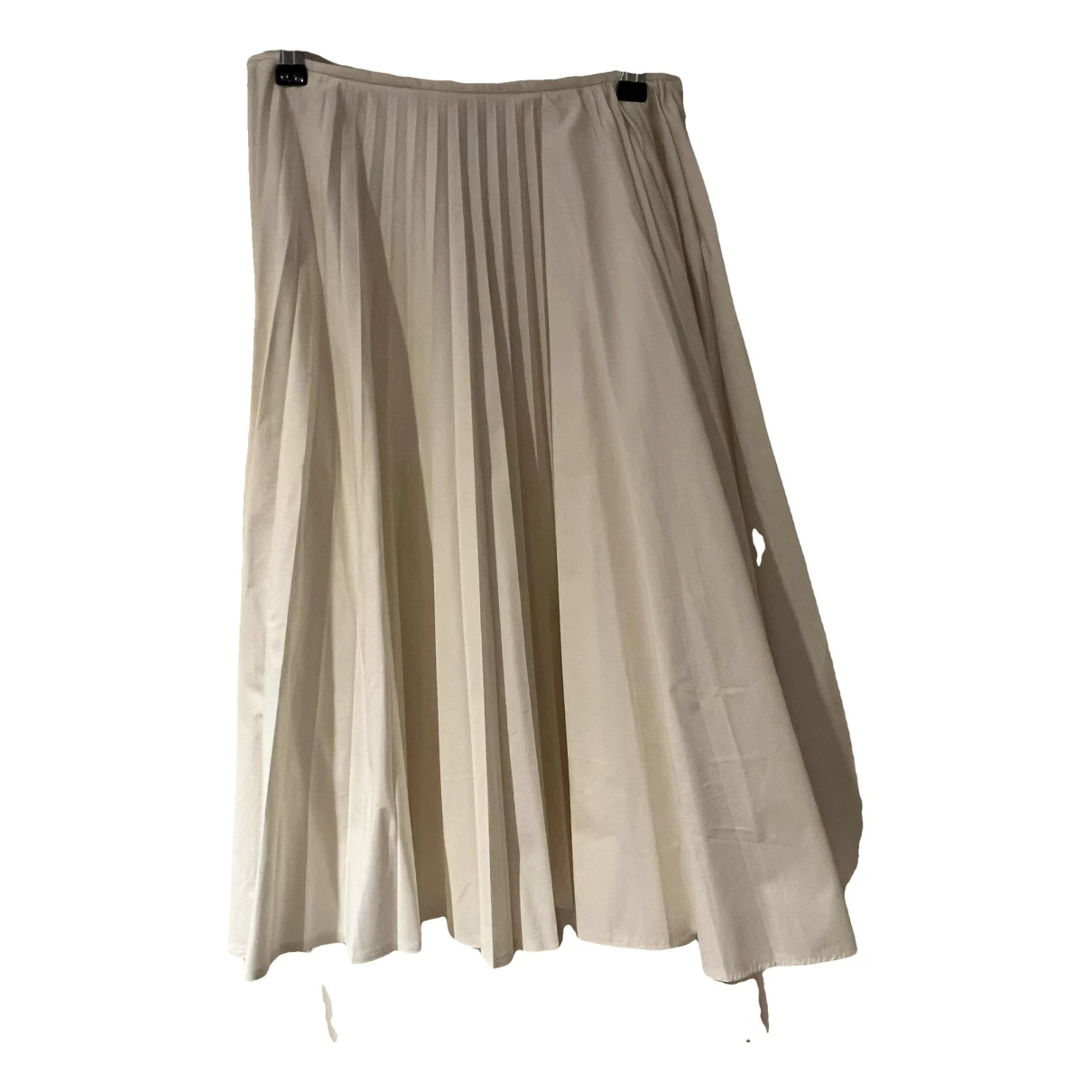 Pre-owned Dries Van Noten Mid-length Skirt In White