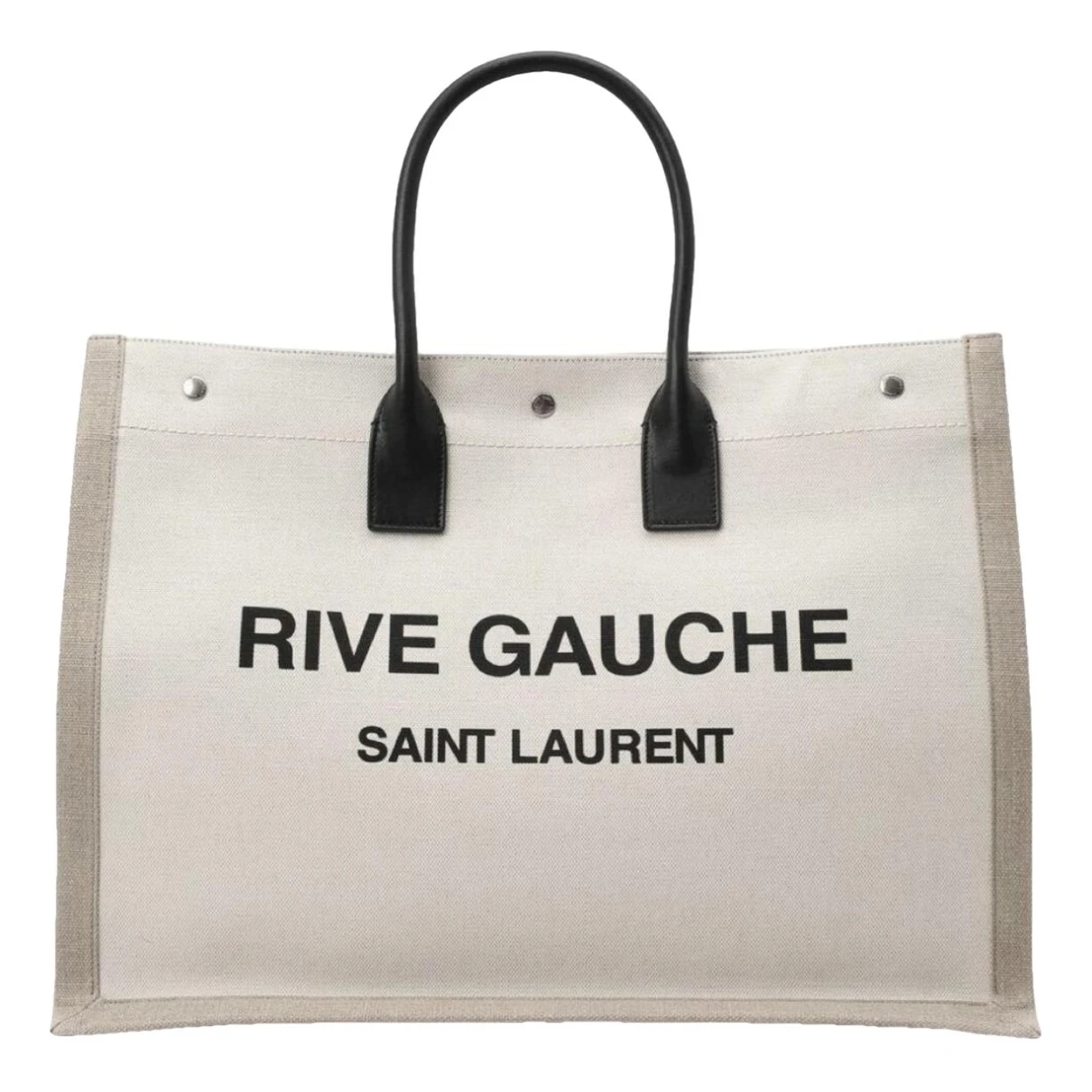 Pre-owned Saint Laurent Rive Gauche Tote In Beige