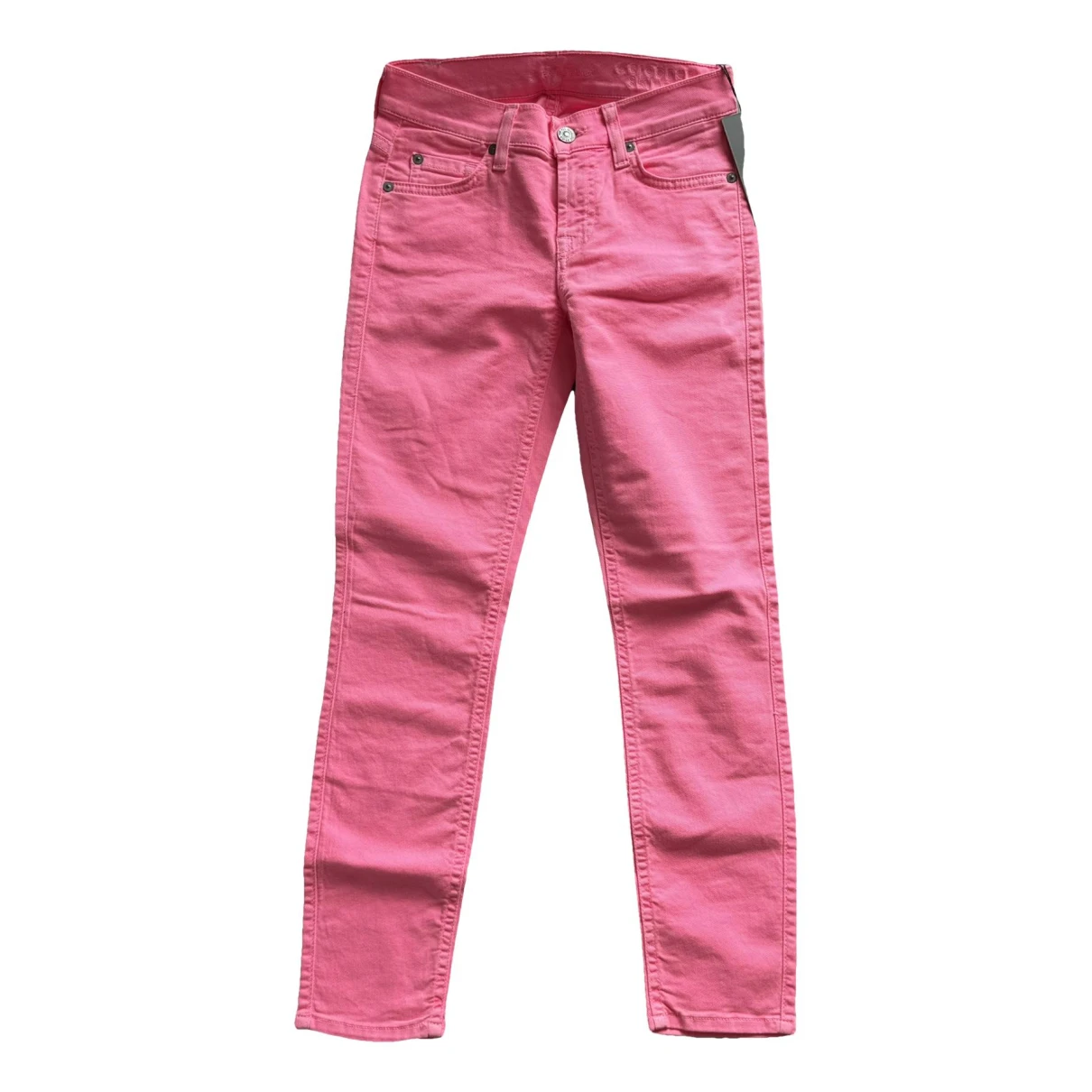 Pre-owned 7 For All Mankind Jeans In Pink