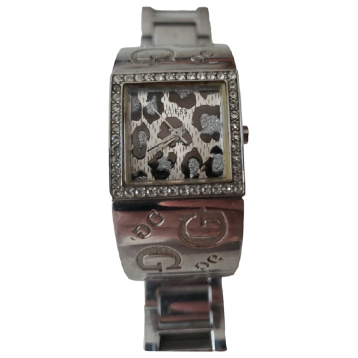 Pre-owned Guess Silver Bracelet In Grey