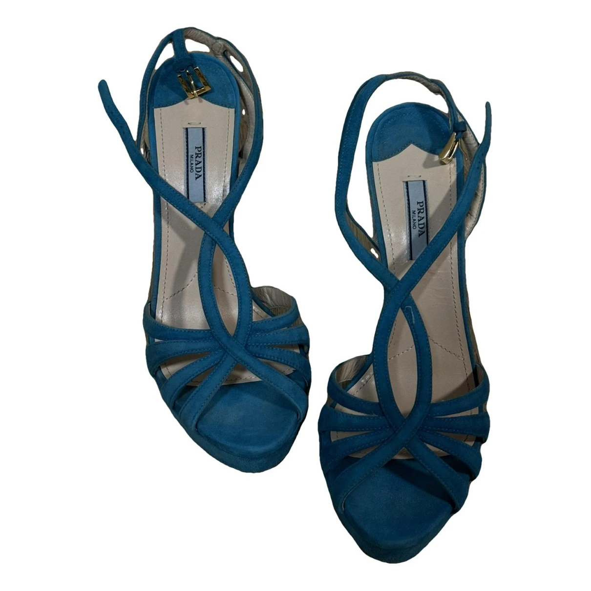 Pre-owned Prada Sandal In Blue