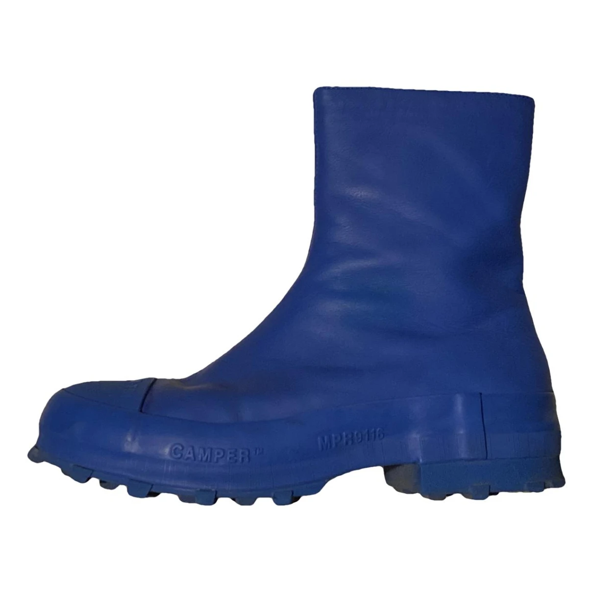 Pre-owned Camper Leather Boots In Blue
